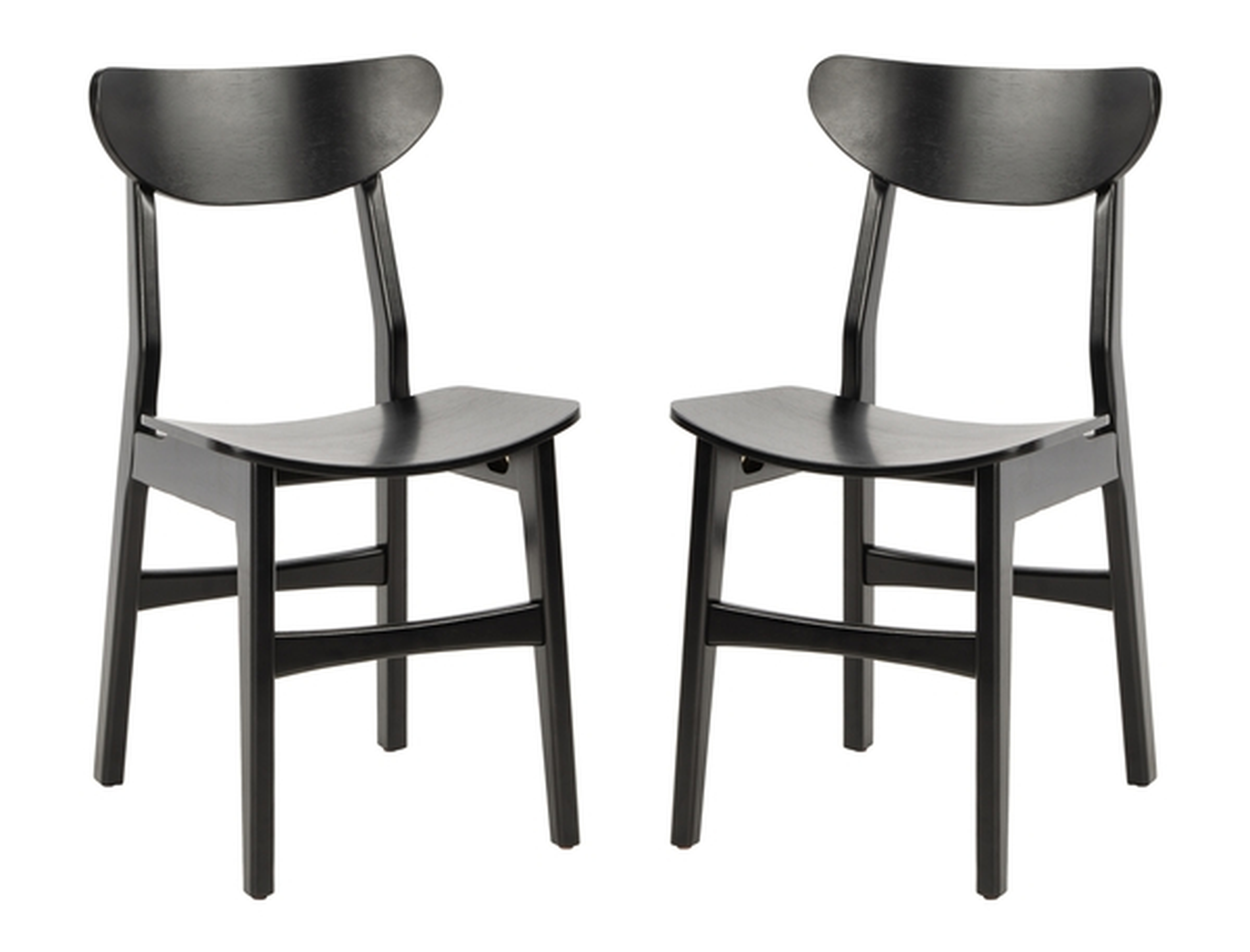 Lucca Retro Dining Chair - Black - Safavieh - Safavieh