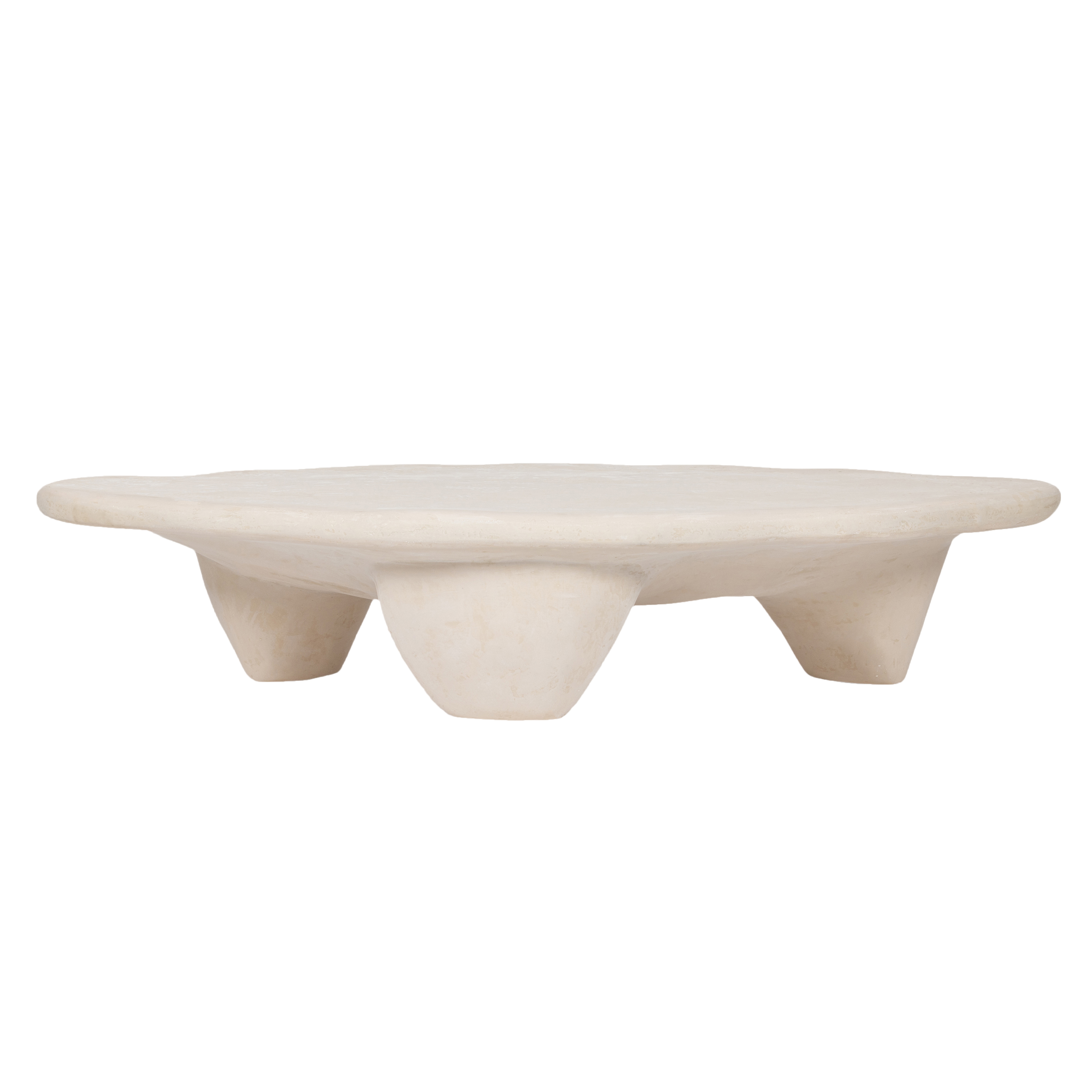 ATHEN CREAM FAUX STONE COFFEE TABLE - TOV FURNITURE