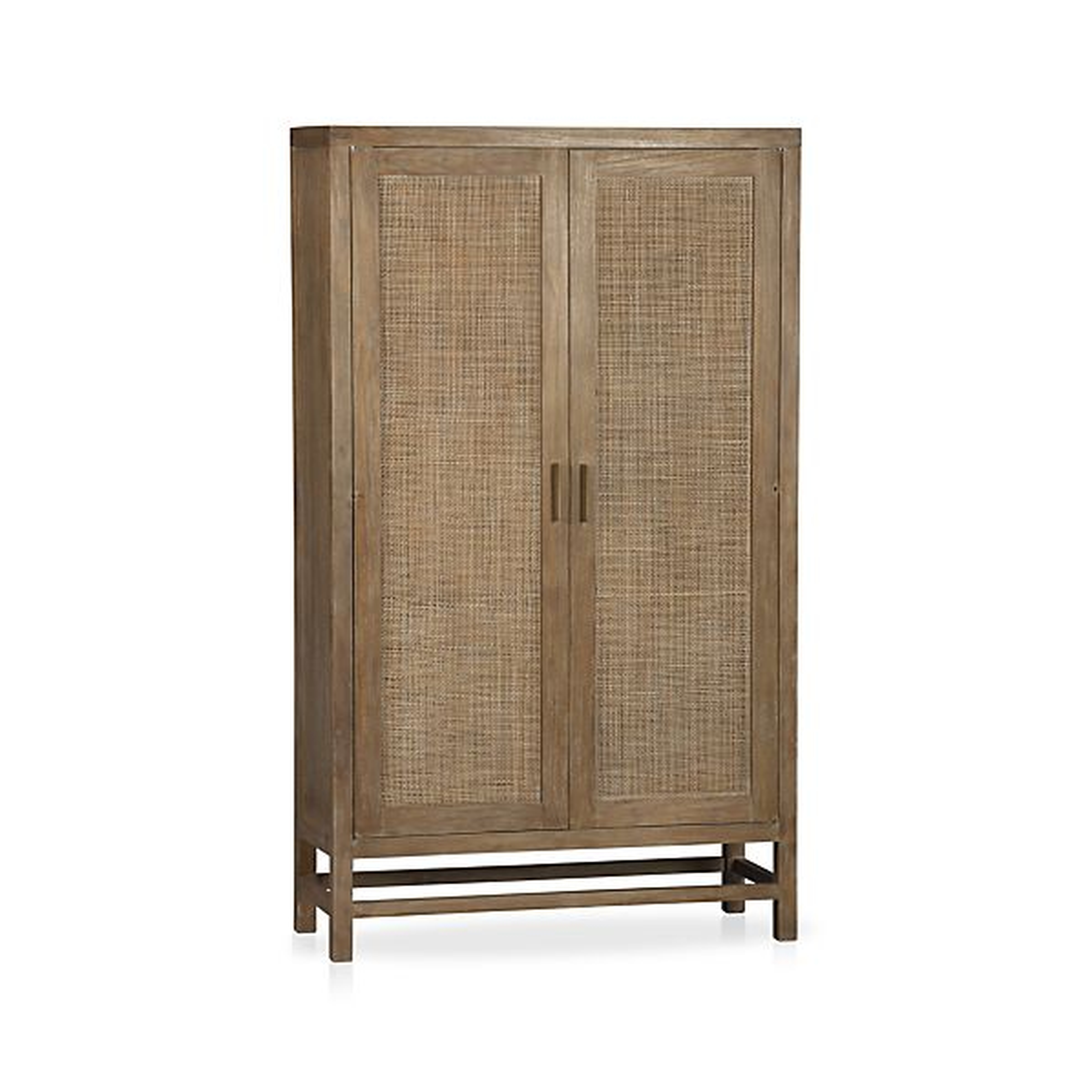 Blake Grey Wash 2-Door Cabinet - Crate and Barrel