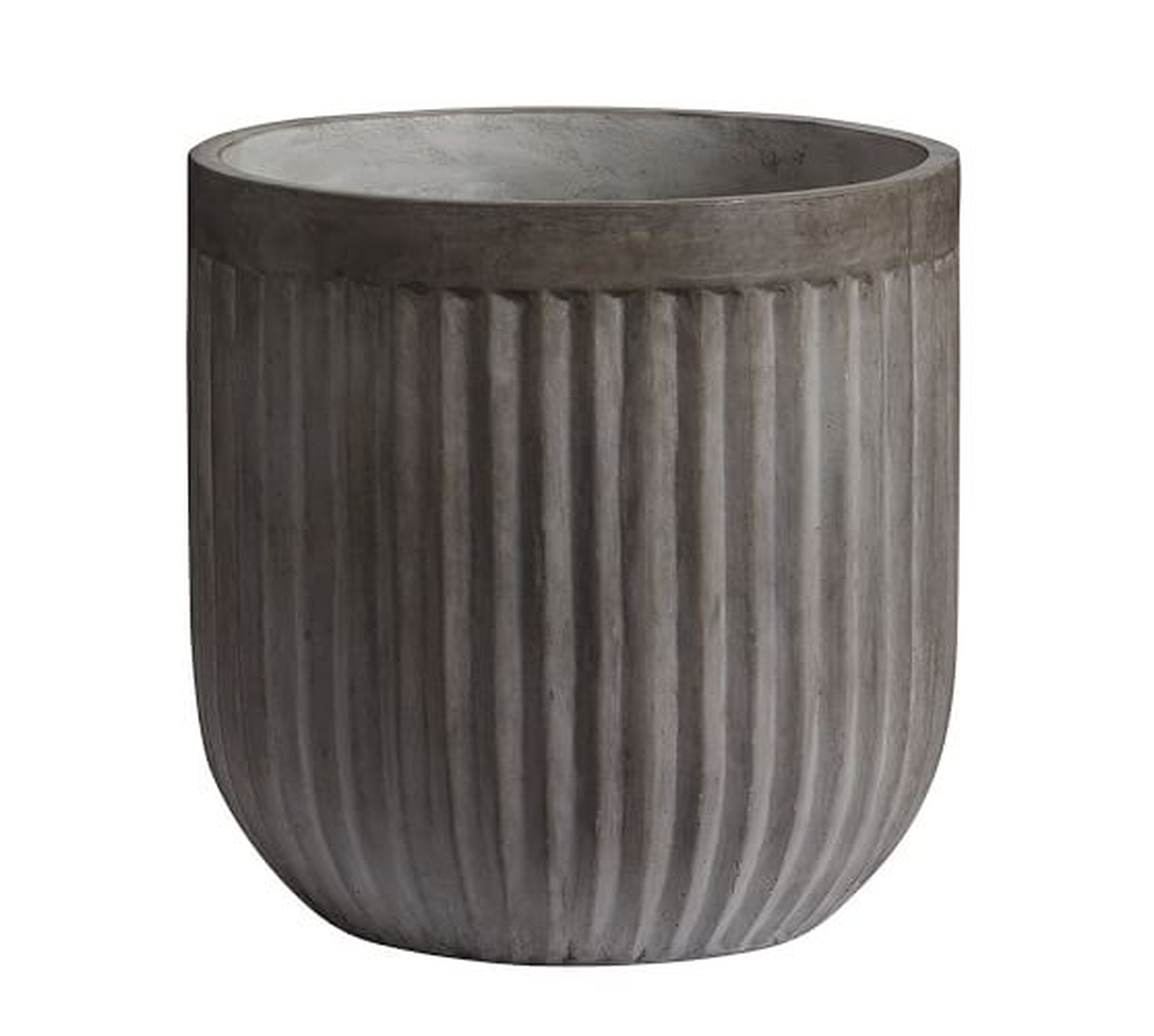 Concrete Fluted Planter - Large - Pottery Barn