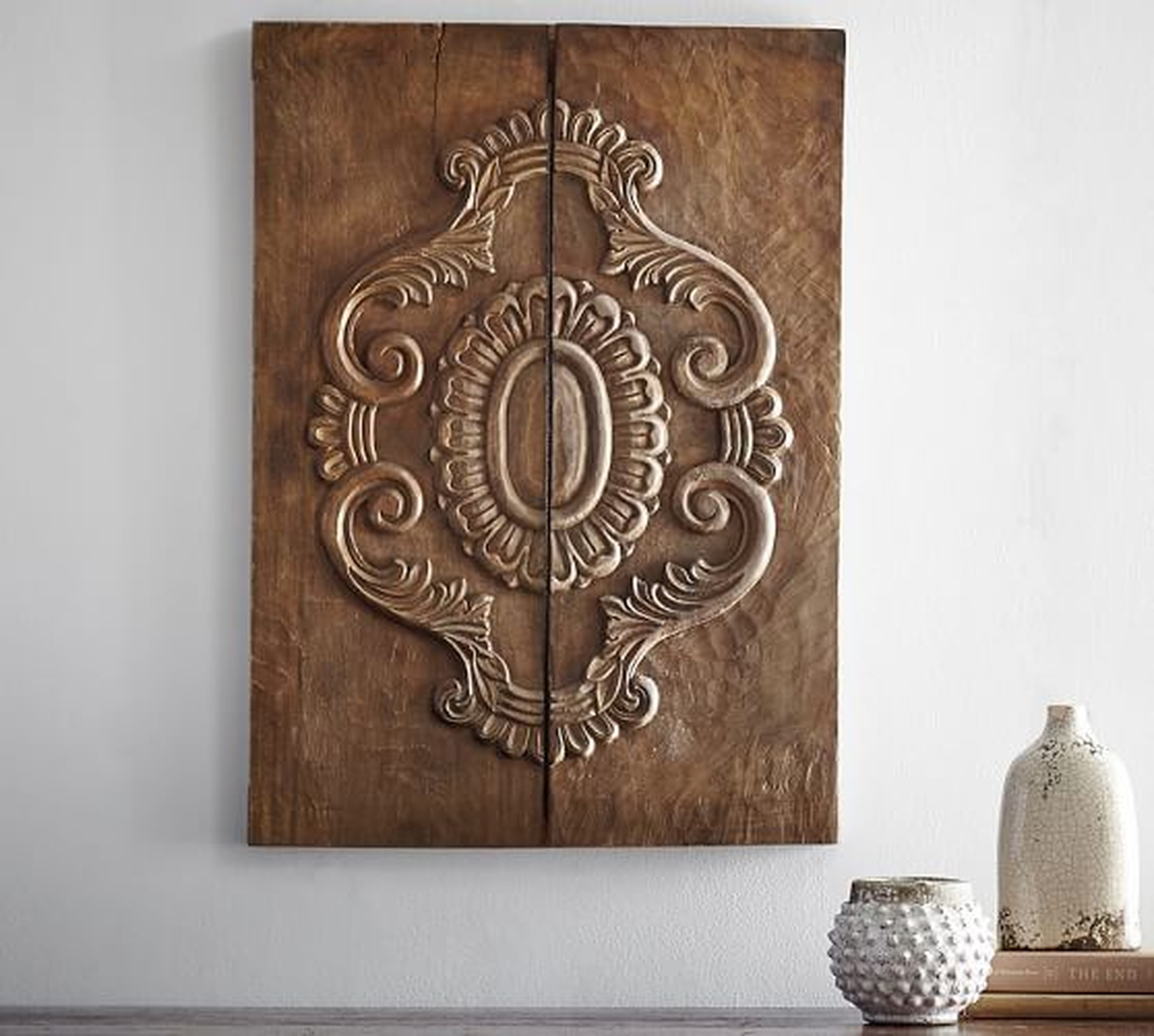 Carved Wood Plank Art - Pottery Barn