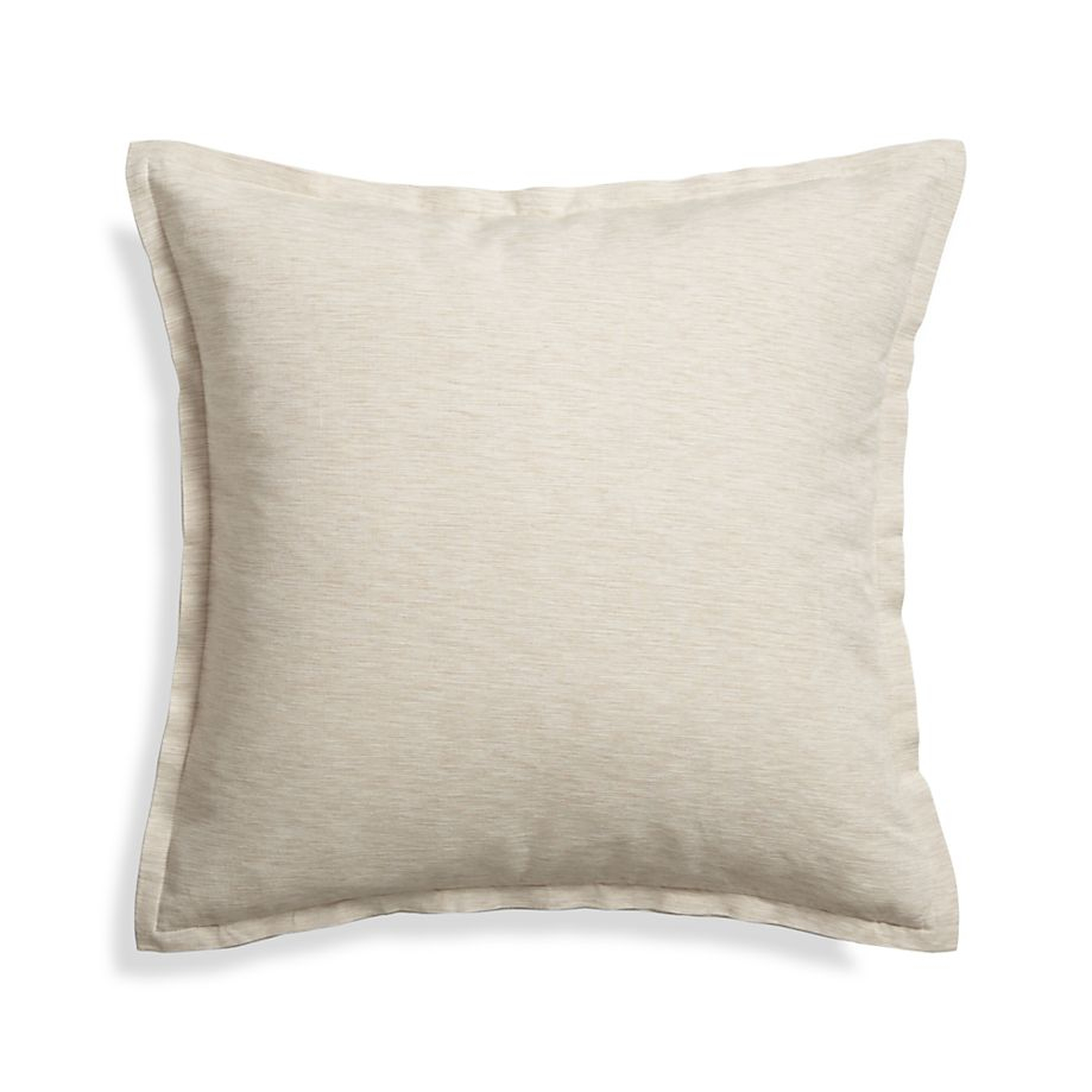 Linden Natural 23" Pillow with Down-Alternative Insert - Crate and Barrel