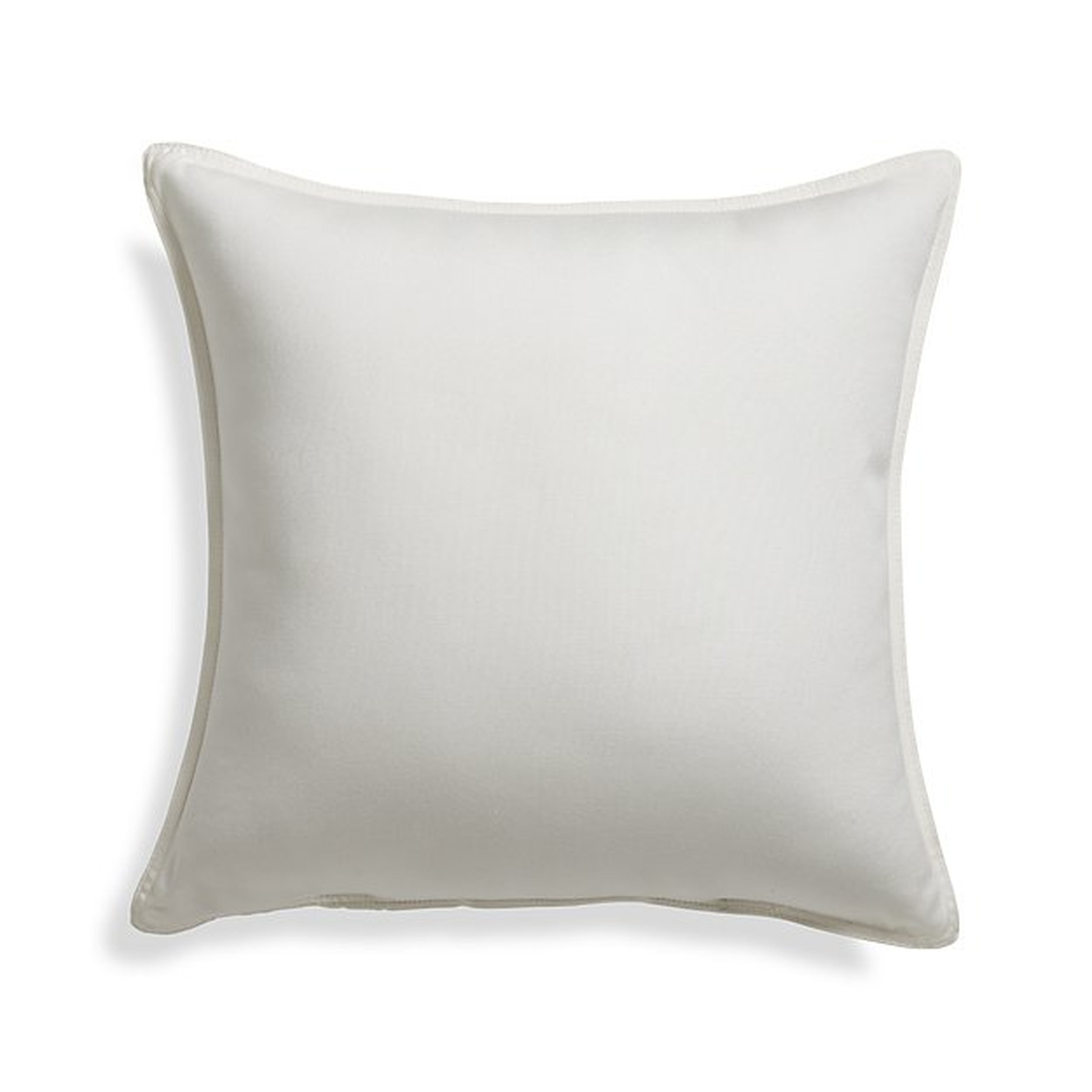 Sunbrella Â® White Sand 20" Sq. Outdoor Pillow (With polyester fiberfill) - Crate and Barrel