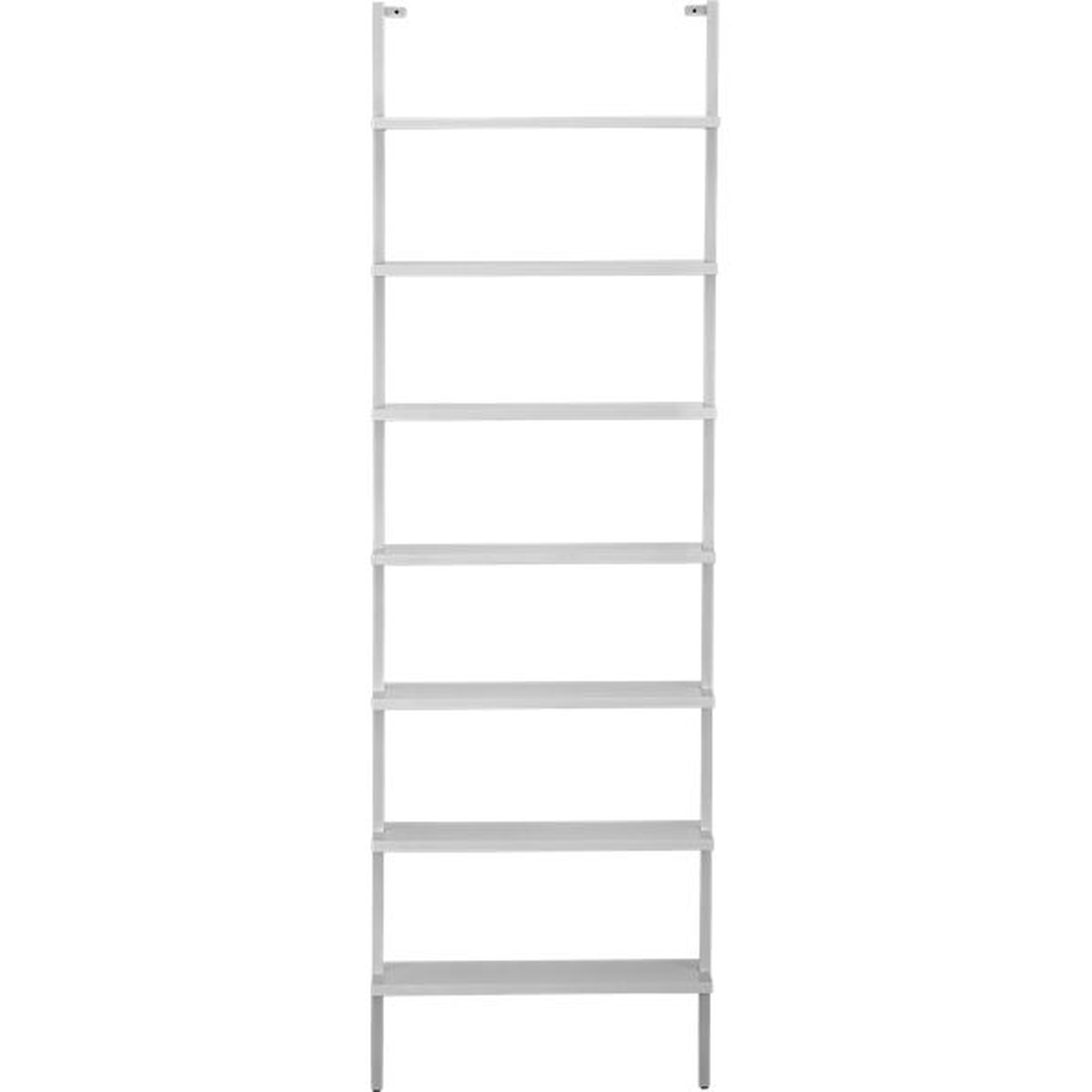 Stairway Wall Mounted Bookcase - White - 96" - CB2