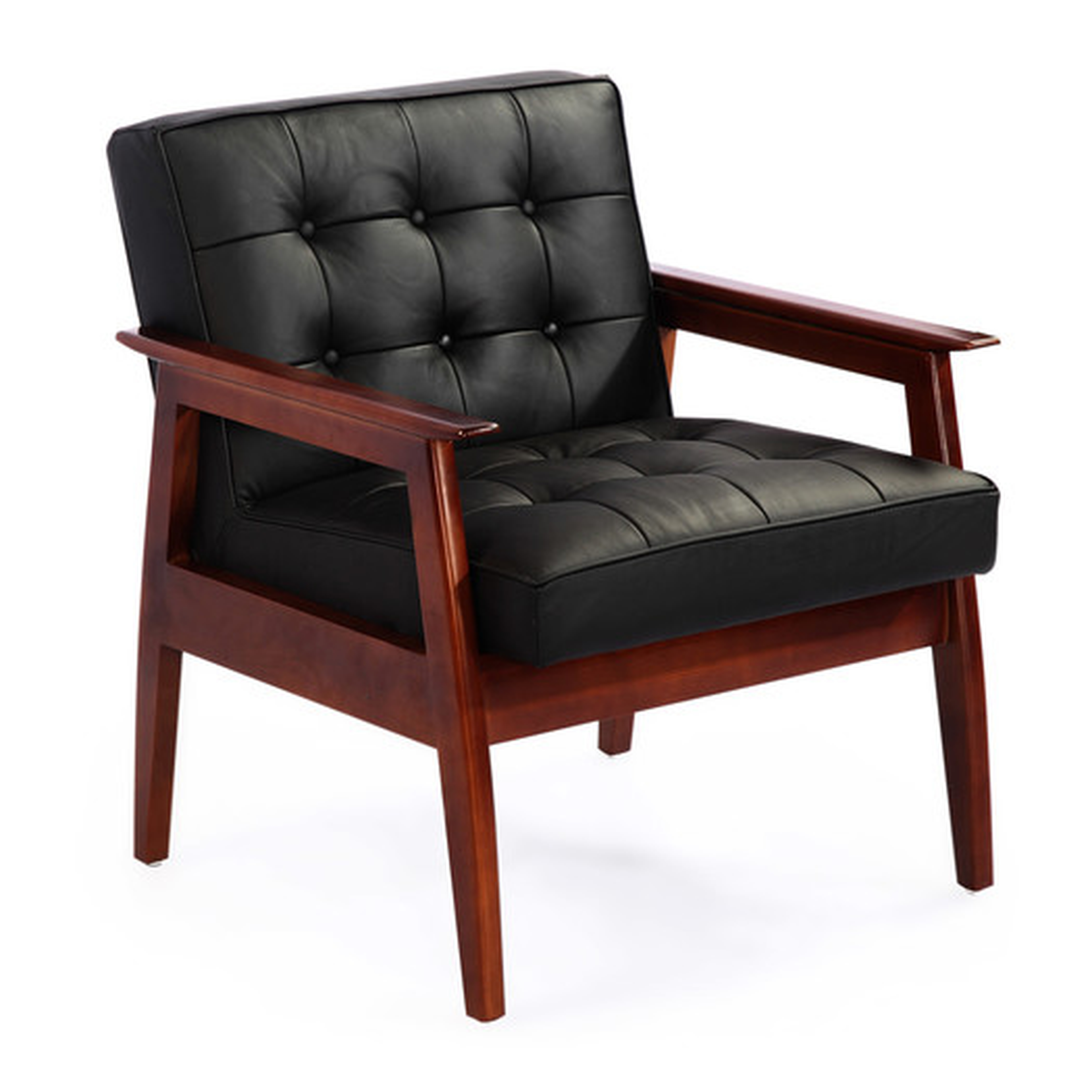 Mies Mid Century Modern Plank Arm Chair - AllModern