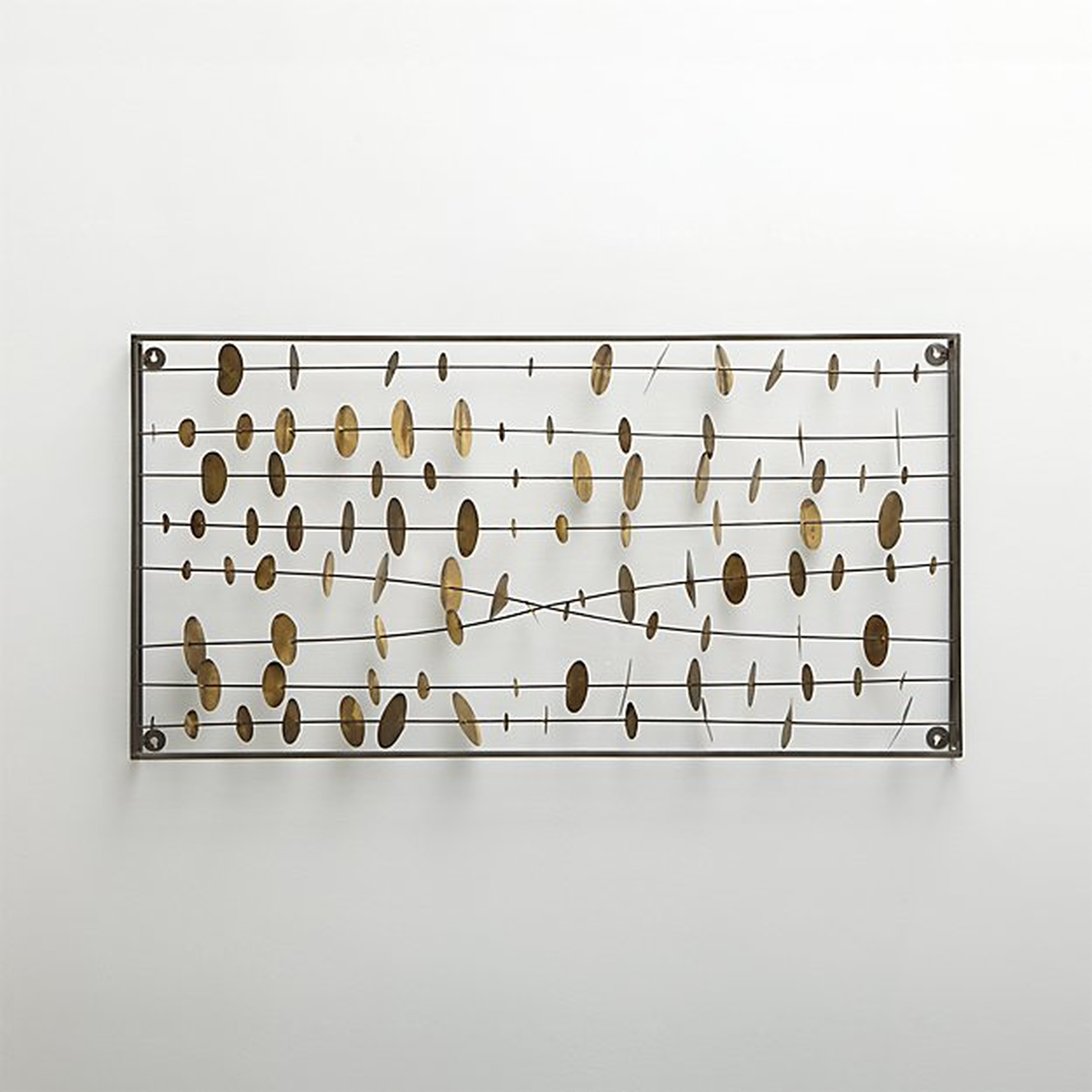 Chimes Metal Wall Sculpture - Crate and Barrel