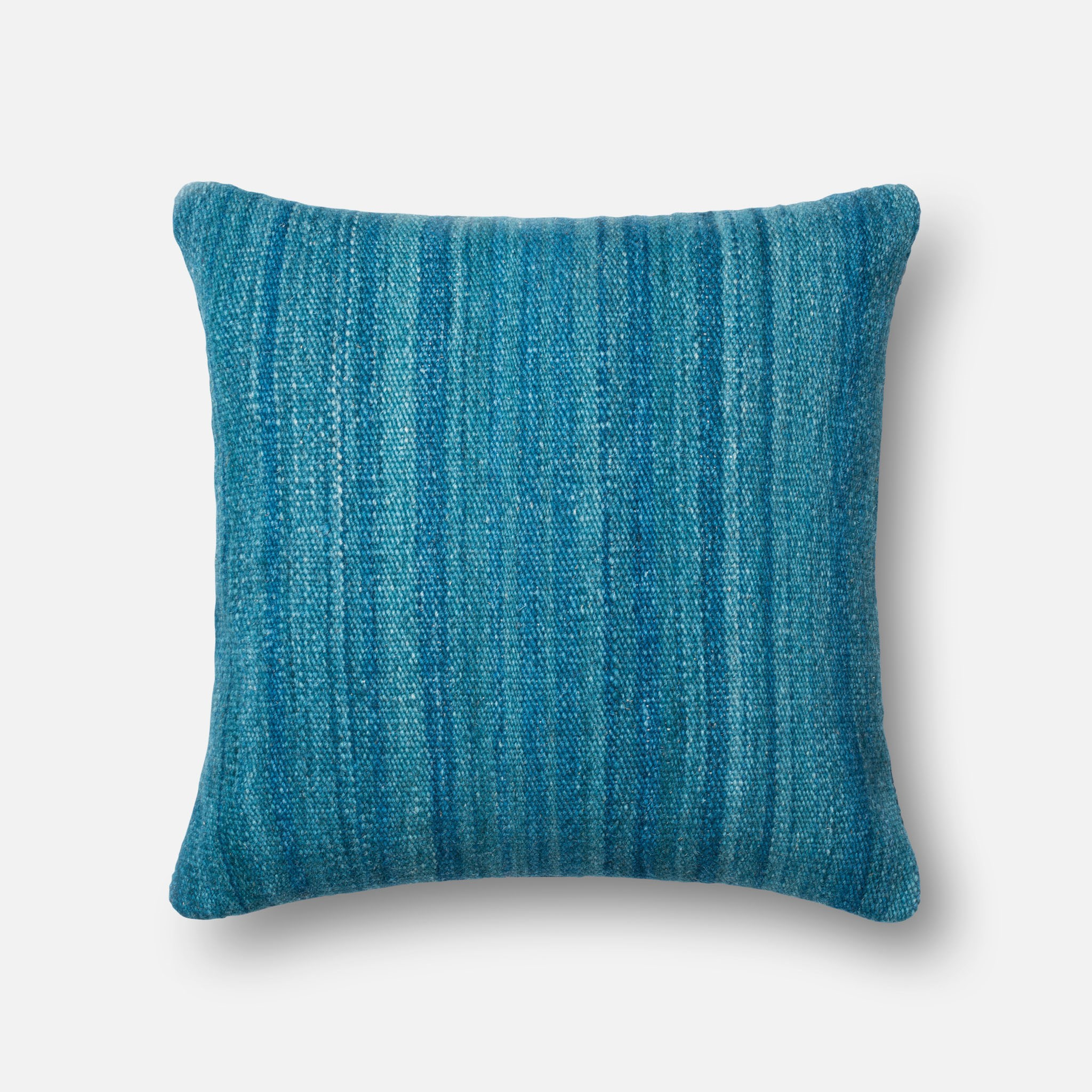 P0167 BLUE Pillow - 22" x 22" with Down Insert - Loloi Rugs