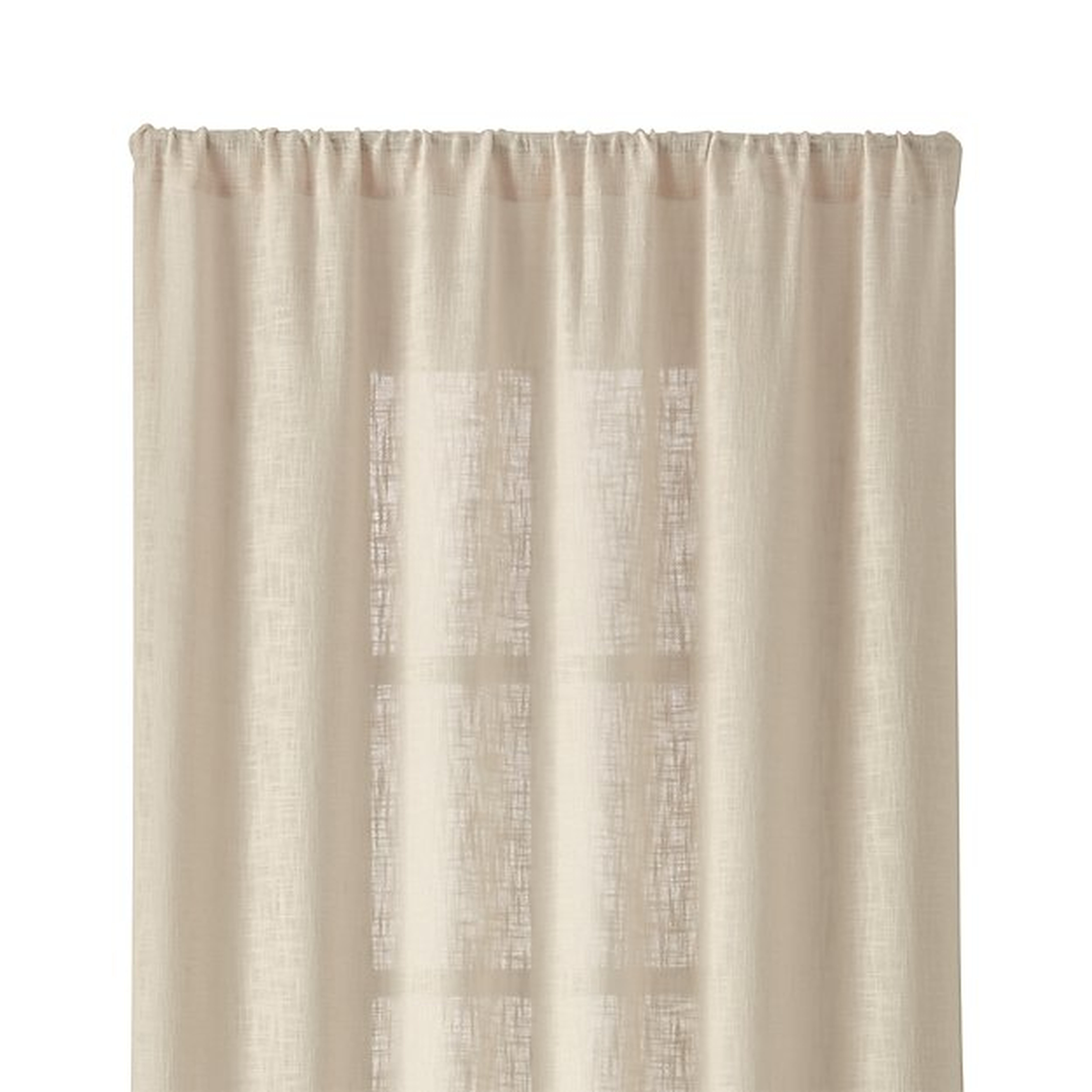 Lindstrom Ivory 48"x84" Curtain Panel - Crate and Barrel