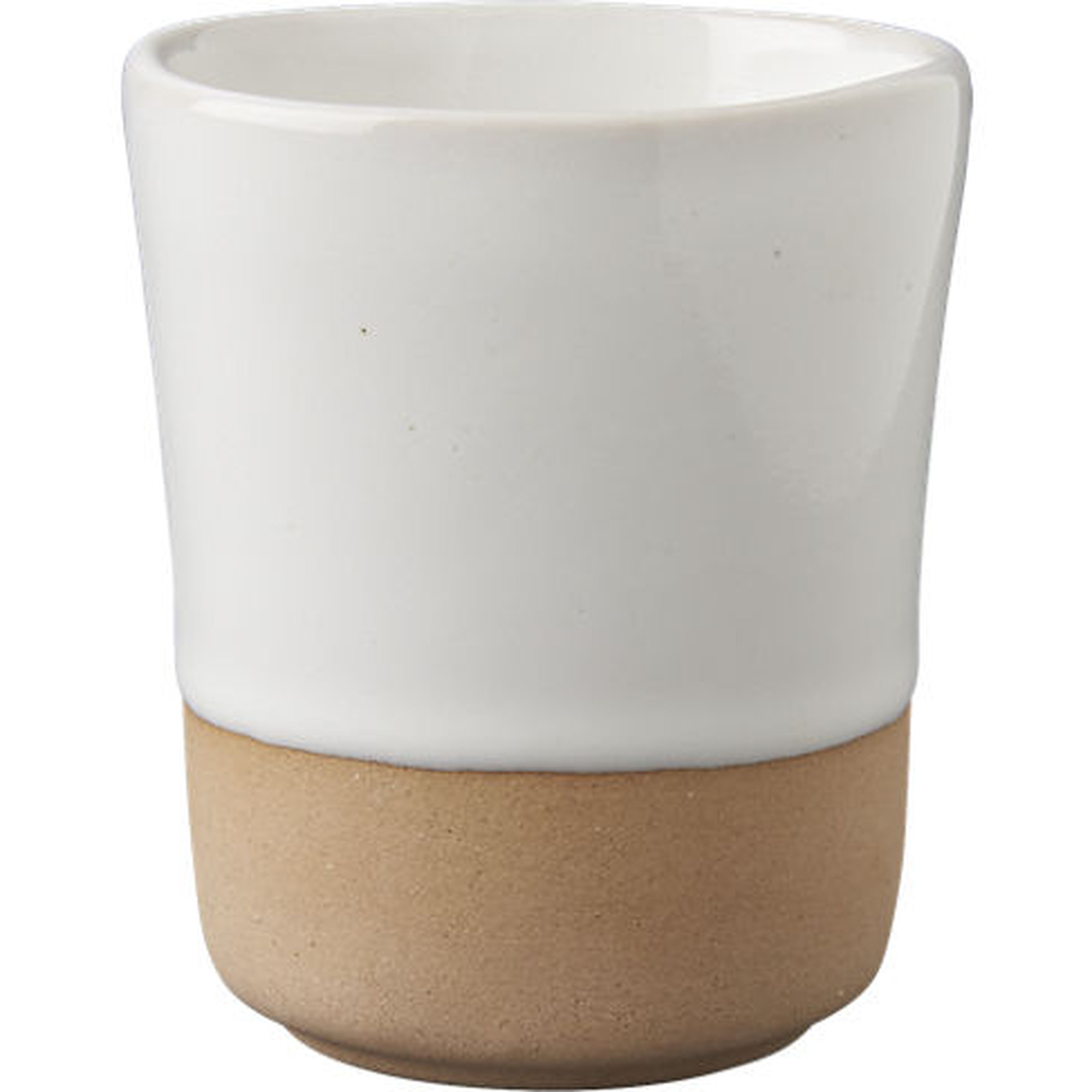 SAIC yunomi white teacup. 7 oz. - CB2