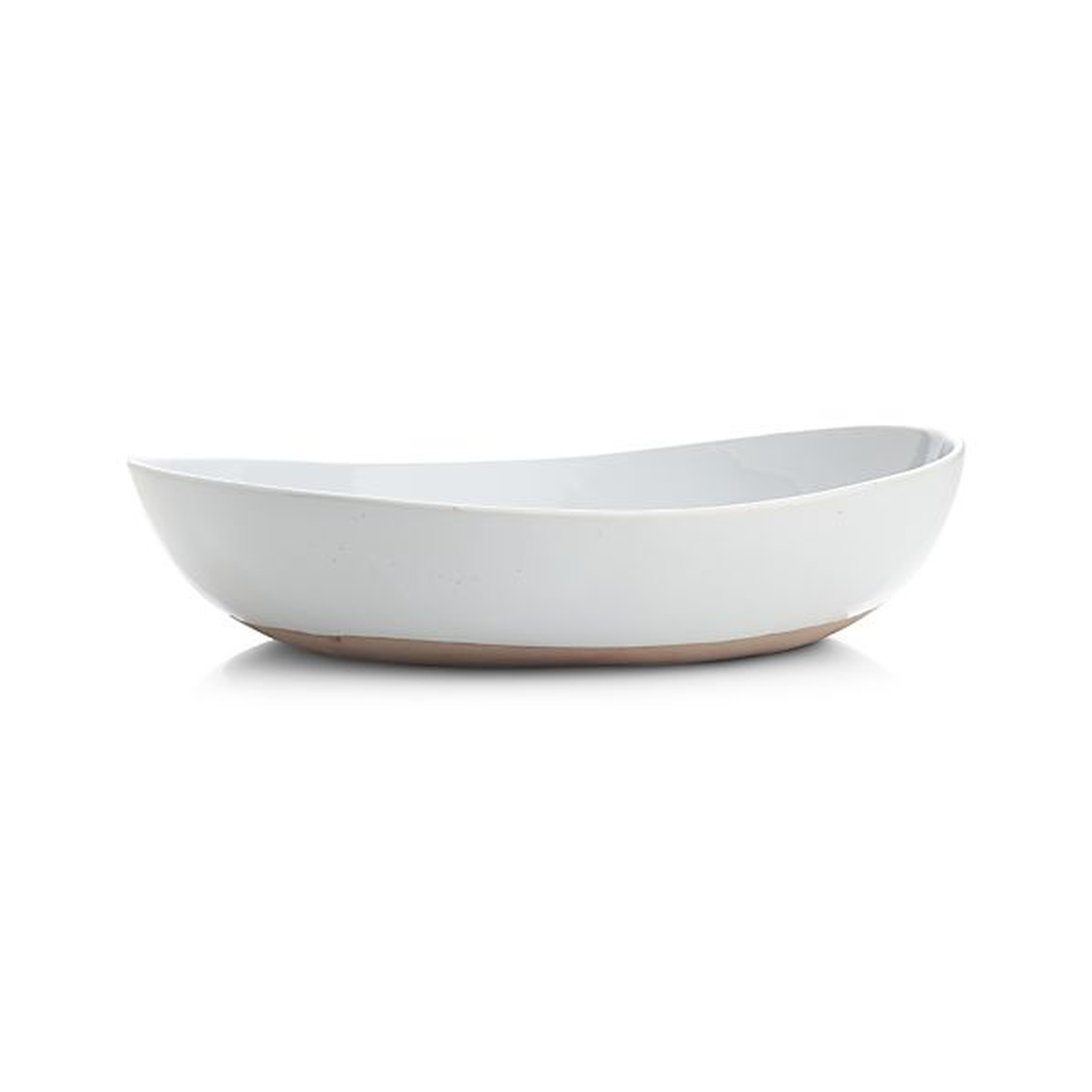 Welcome White Large Serving Bowl - Crate and Barrel