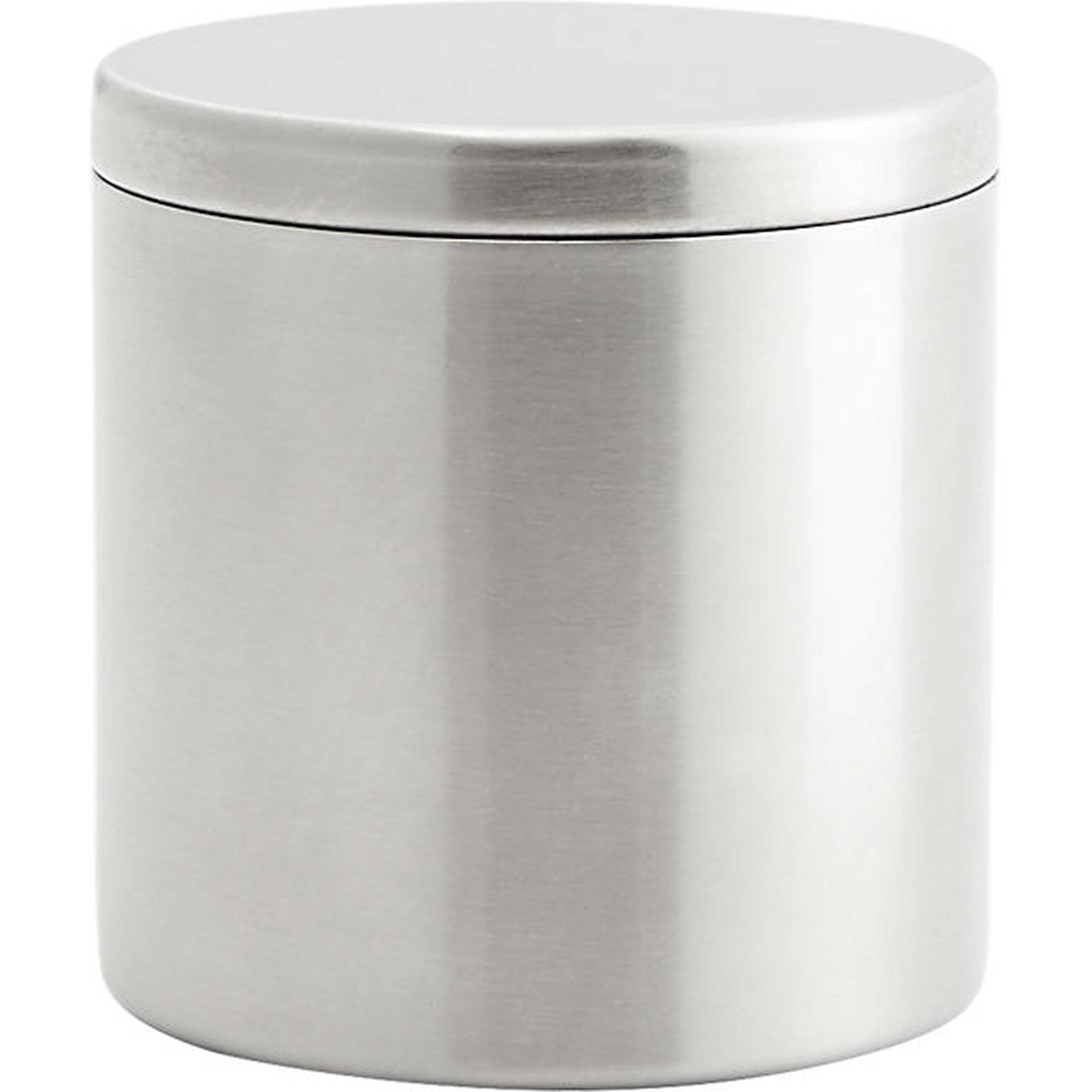 Stainless steel canister with lid - CB2