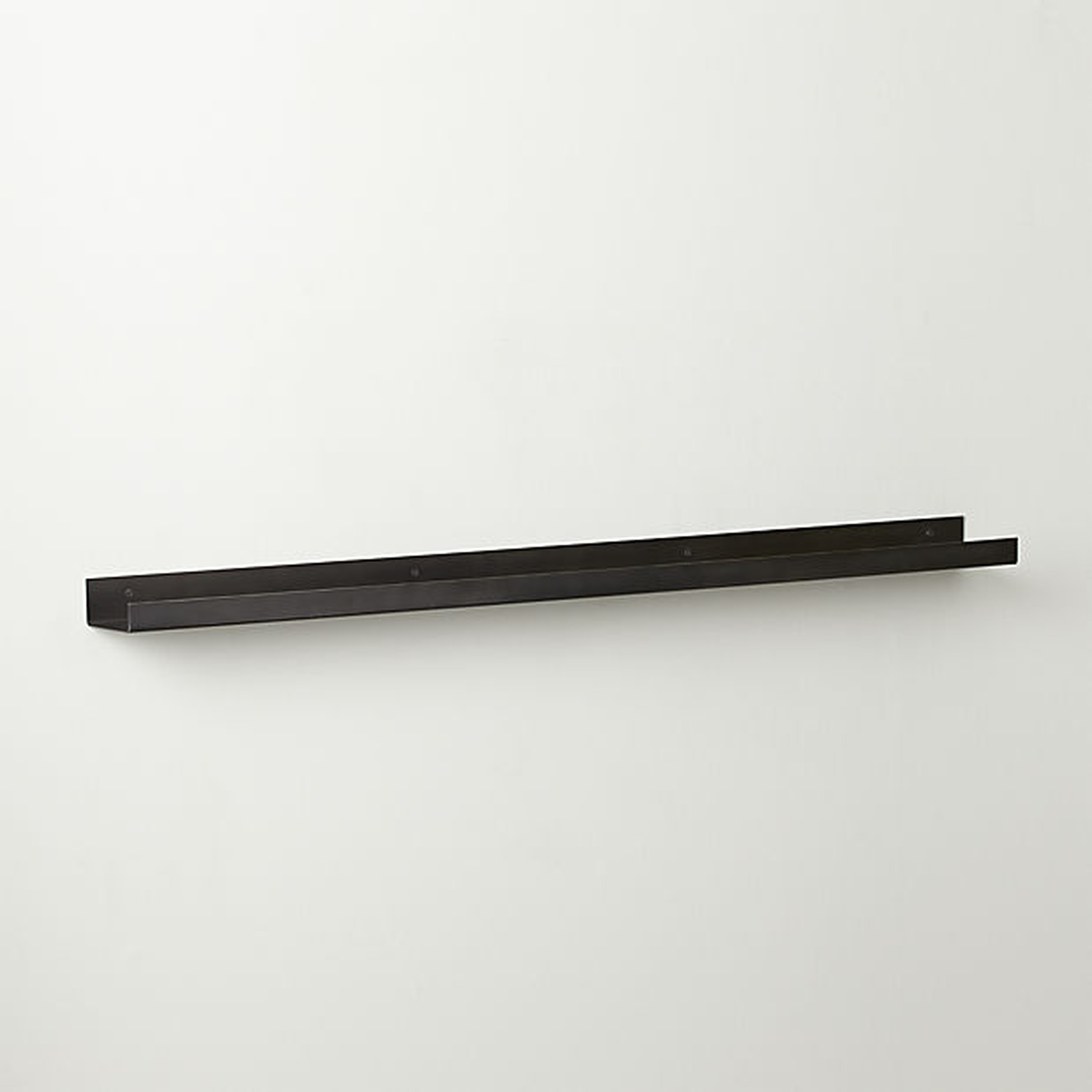 metal gunmetal wall shelves - CB2