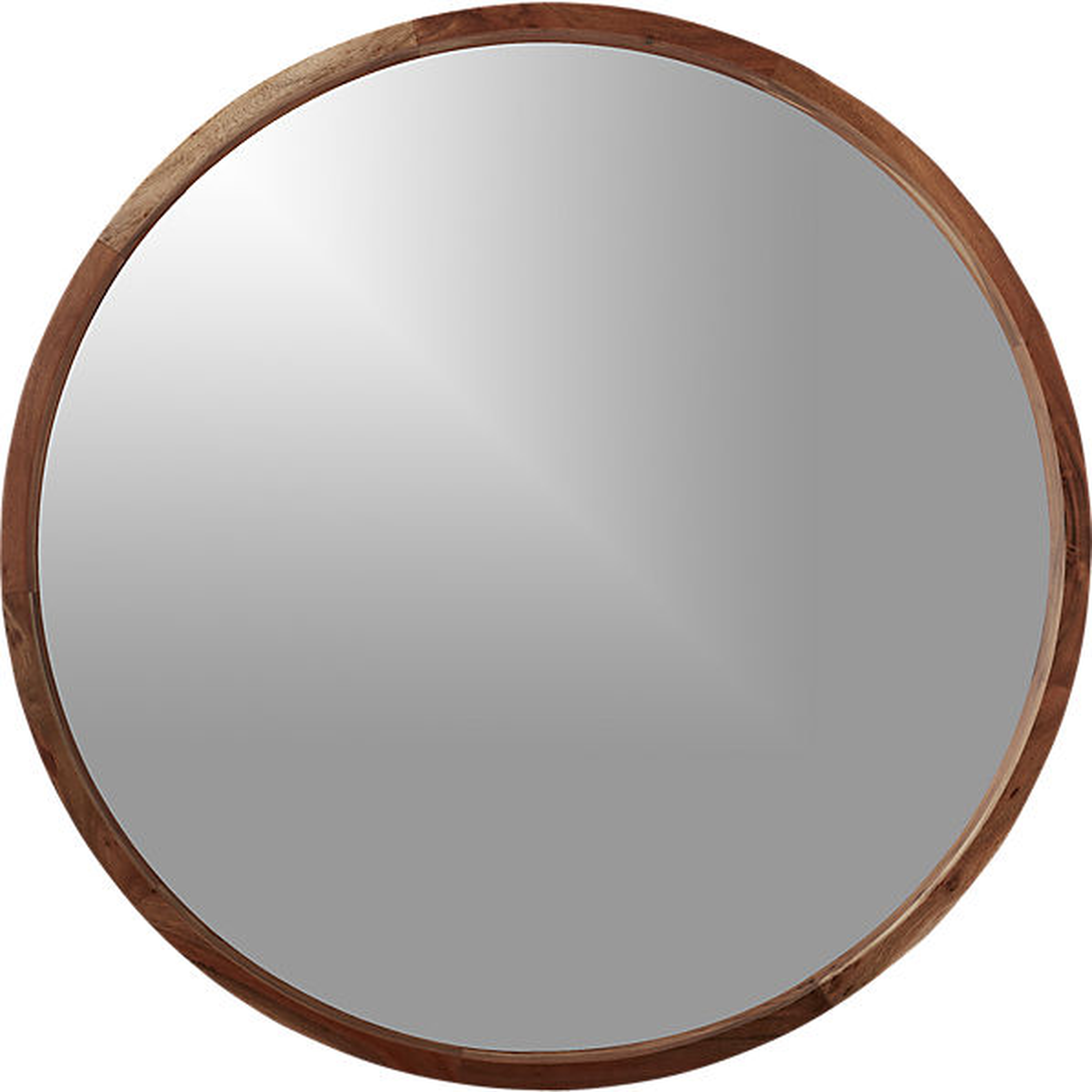 Acacia wood mirror RESTOCK estimated in early September 2023. - CB2