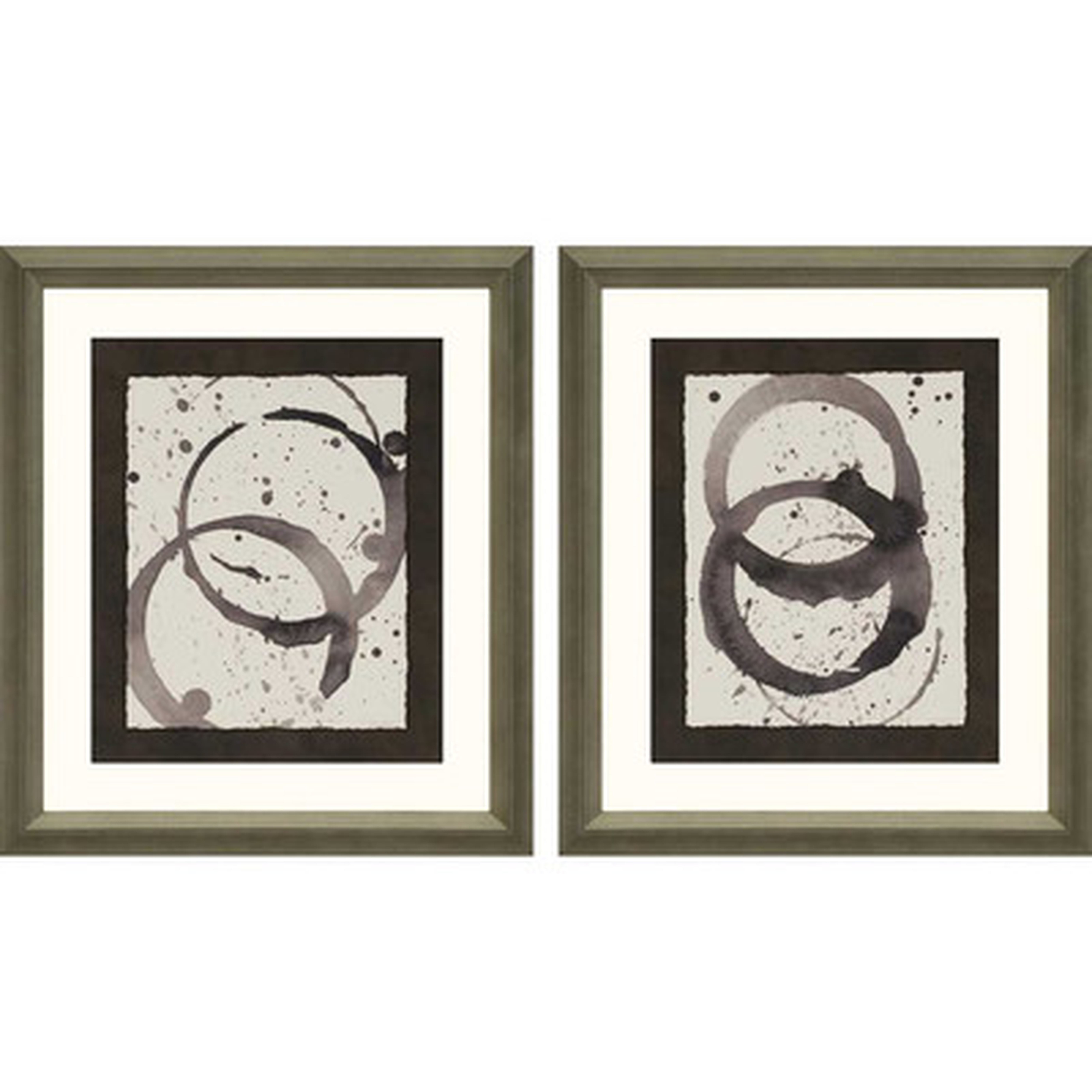 Astro Burst I by Lam 2 Piece Framed Painting Print Set - Wayfair