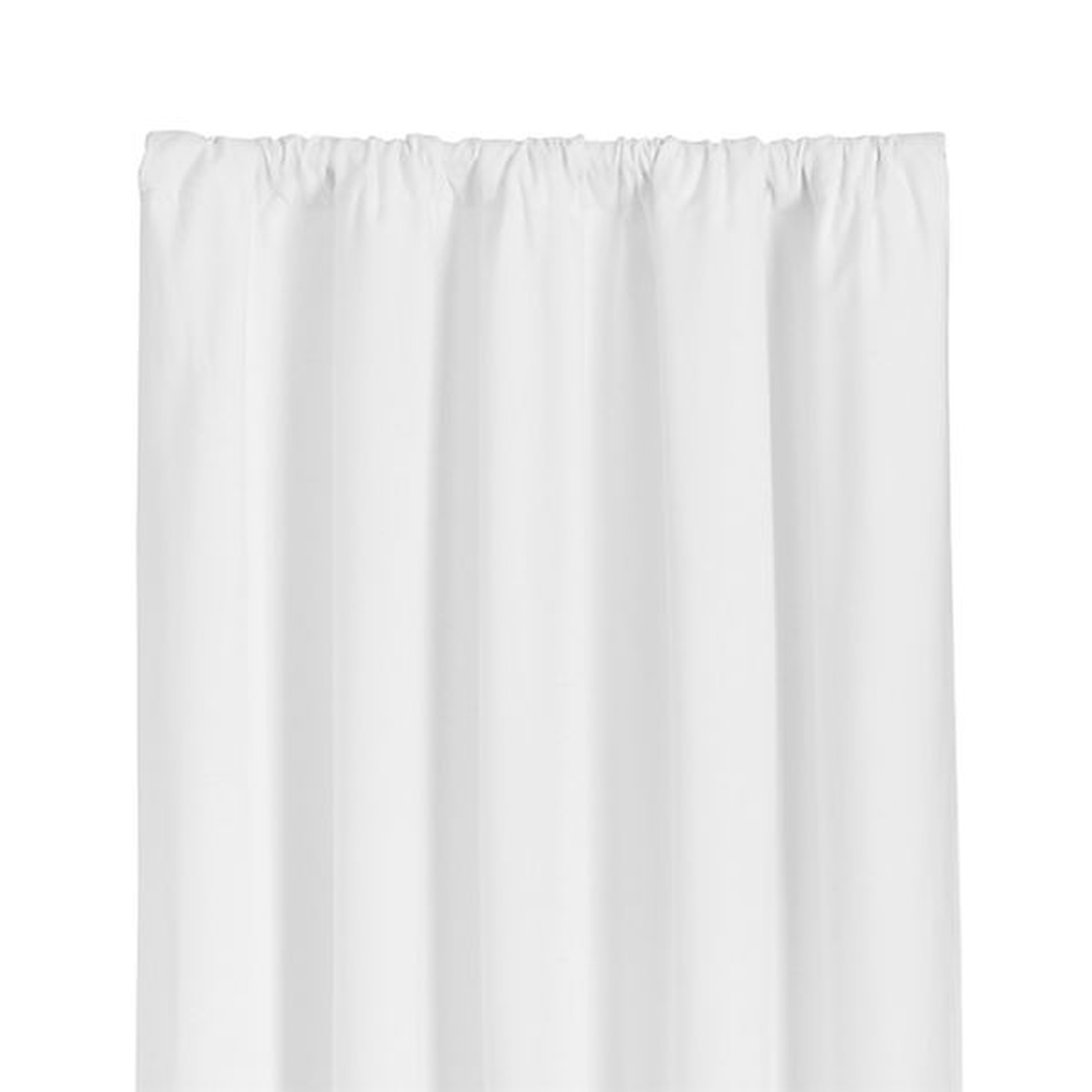 Wallace White Curtains -84" - Crate and Barrel