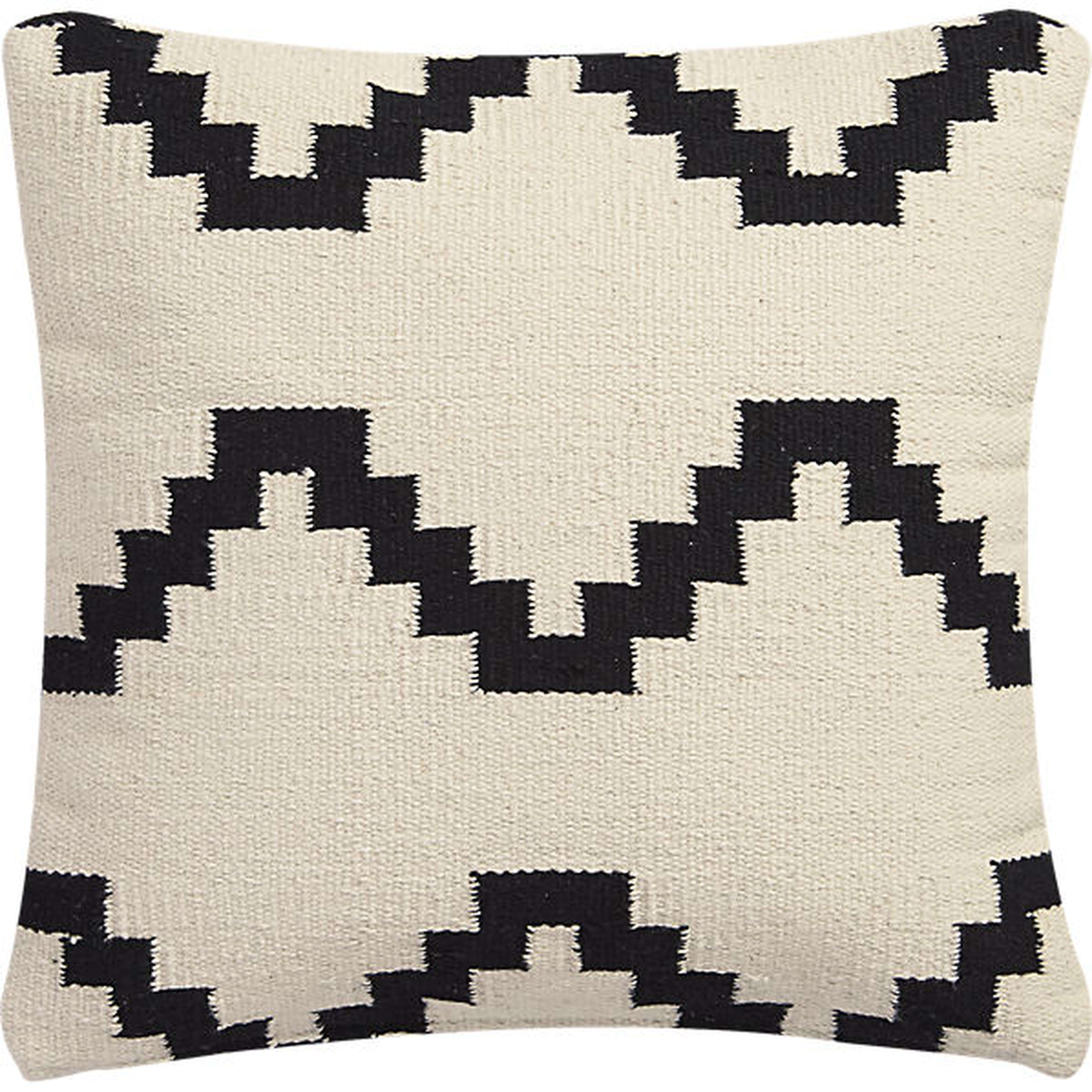 Zbase 16" pillow with feather insert-Ivory - CB2