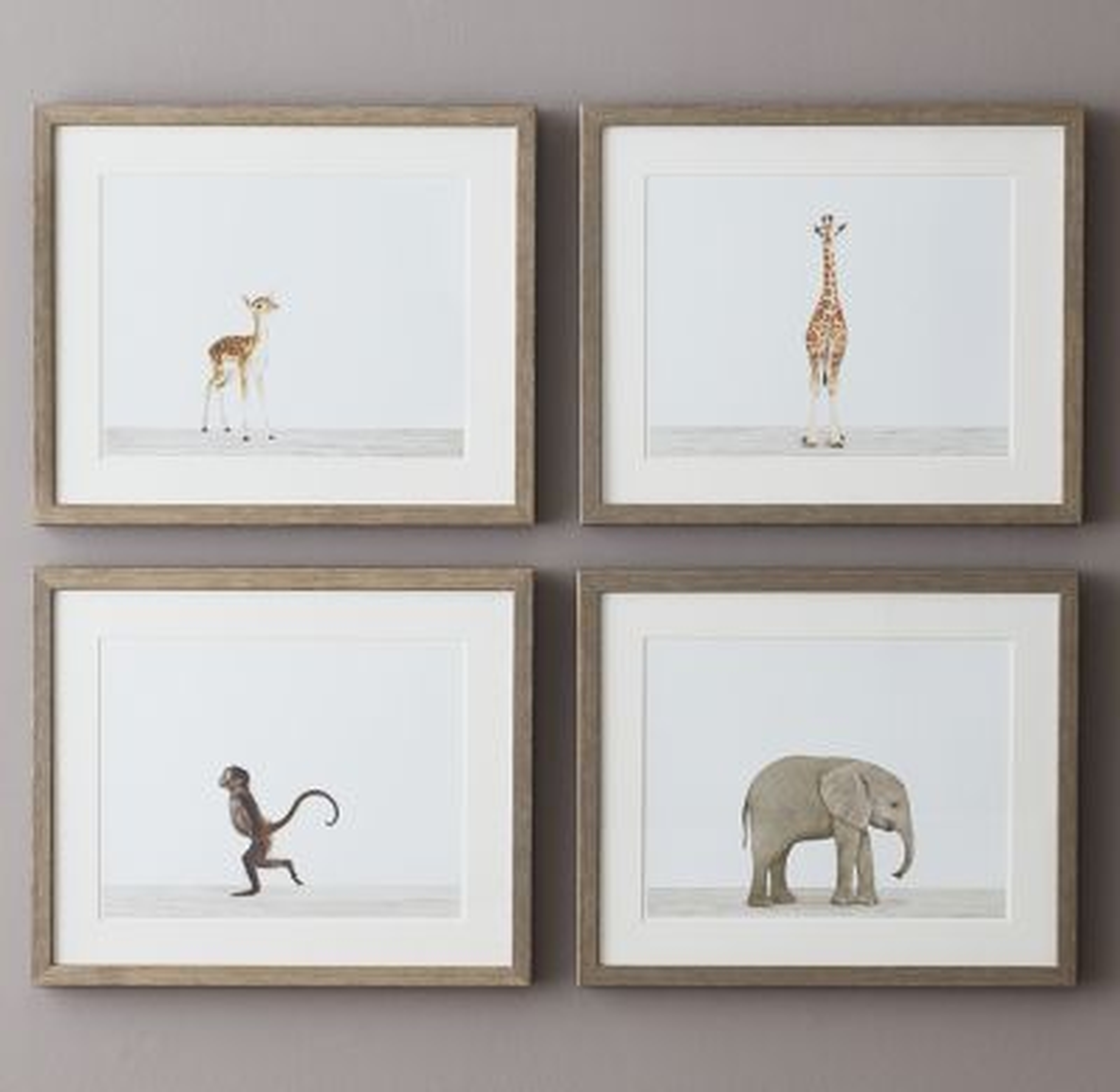 Baby Animal Portrait - Giraffe - 16" x 13" - Framed - RH Baby & Child