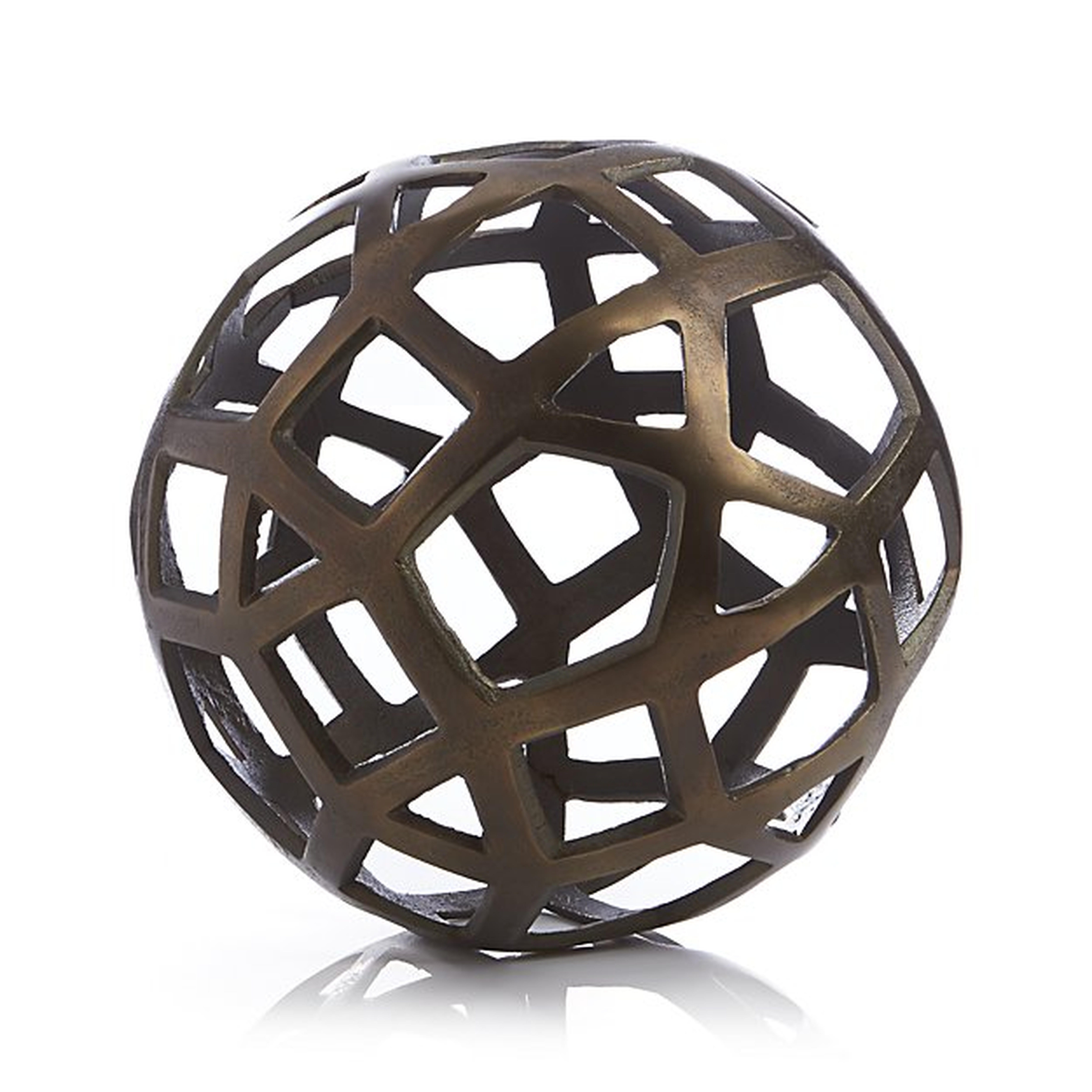 Geo small Decorative Metal Ball - Crate and Barrel