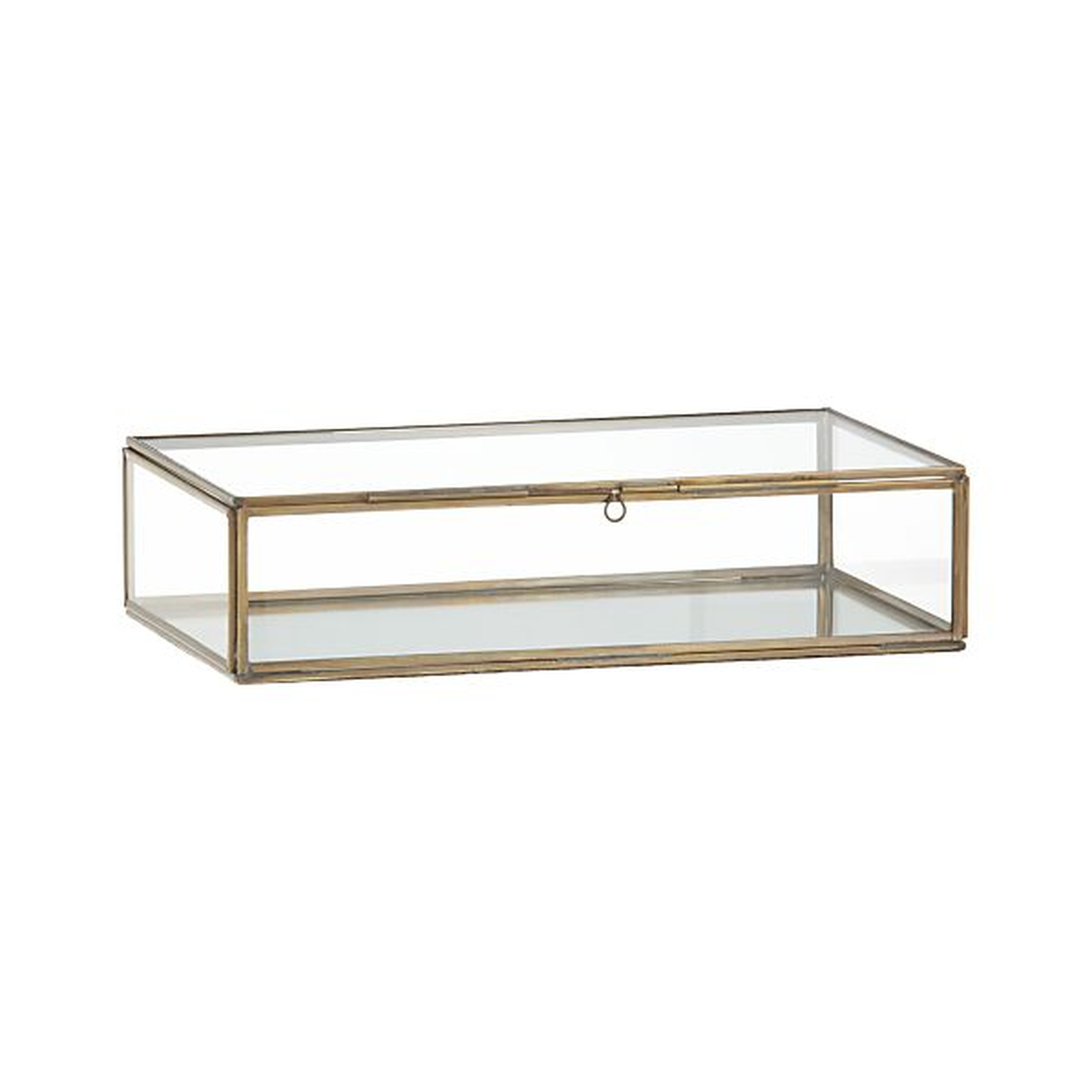 Clarus Small Brass Display Box - Crate and Barrel