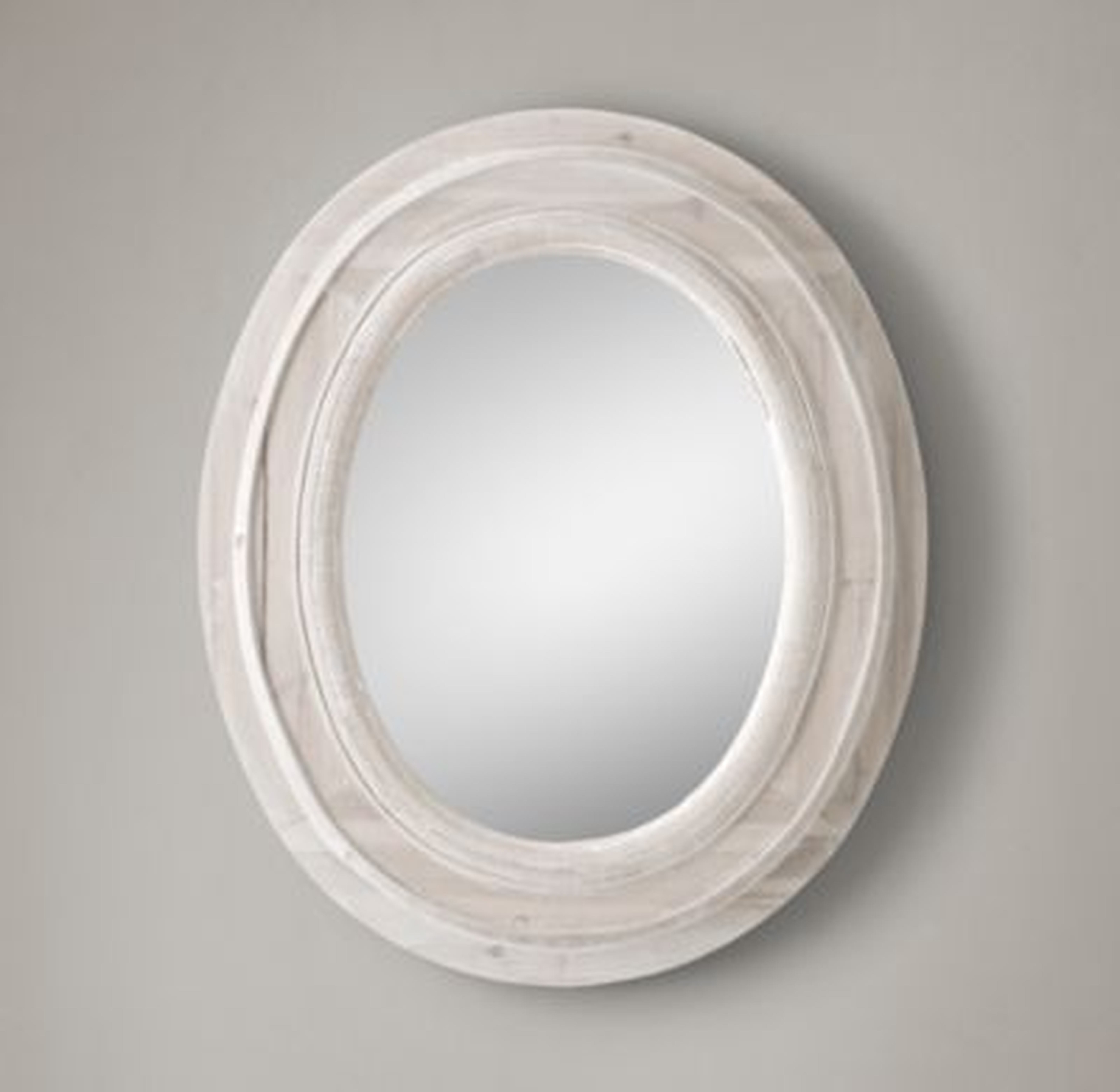 SALVAGED OVAL MIRROR - RH