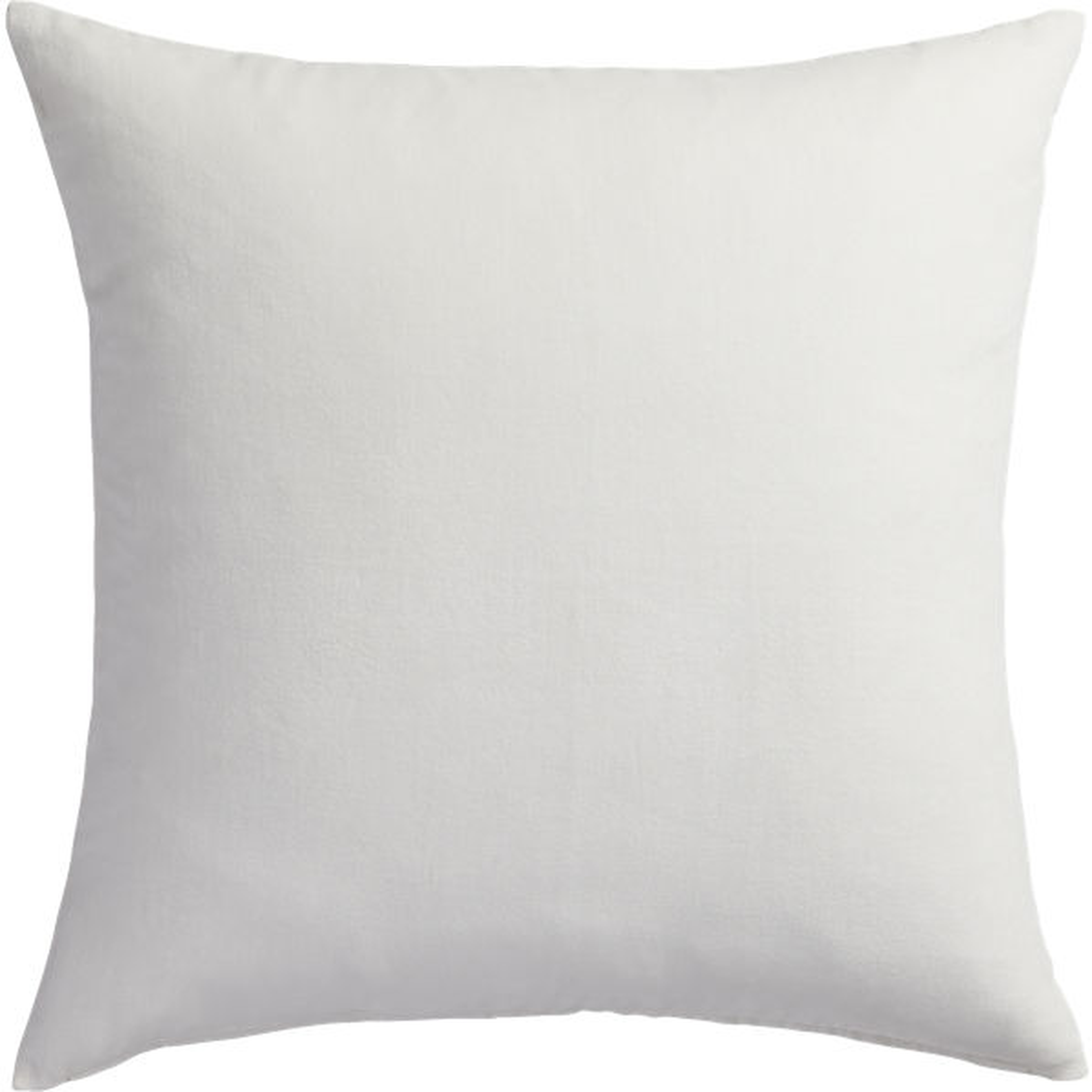 leisure white pillow -23"- down  alt Insert included - CB2