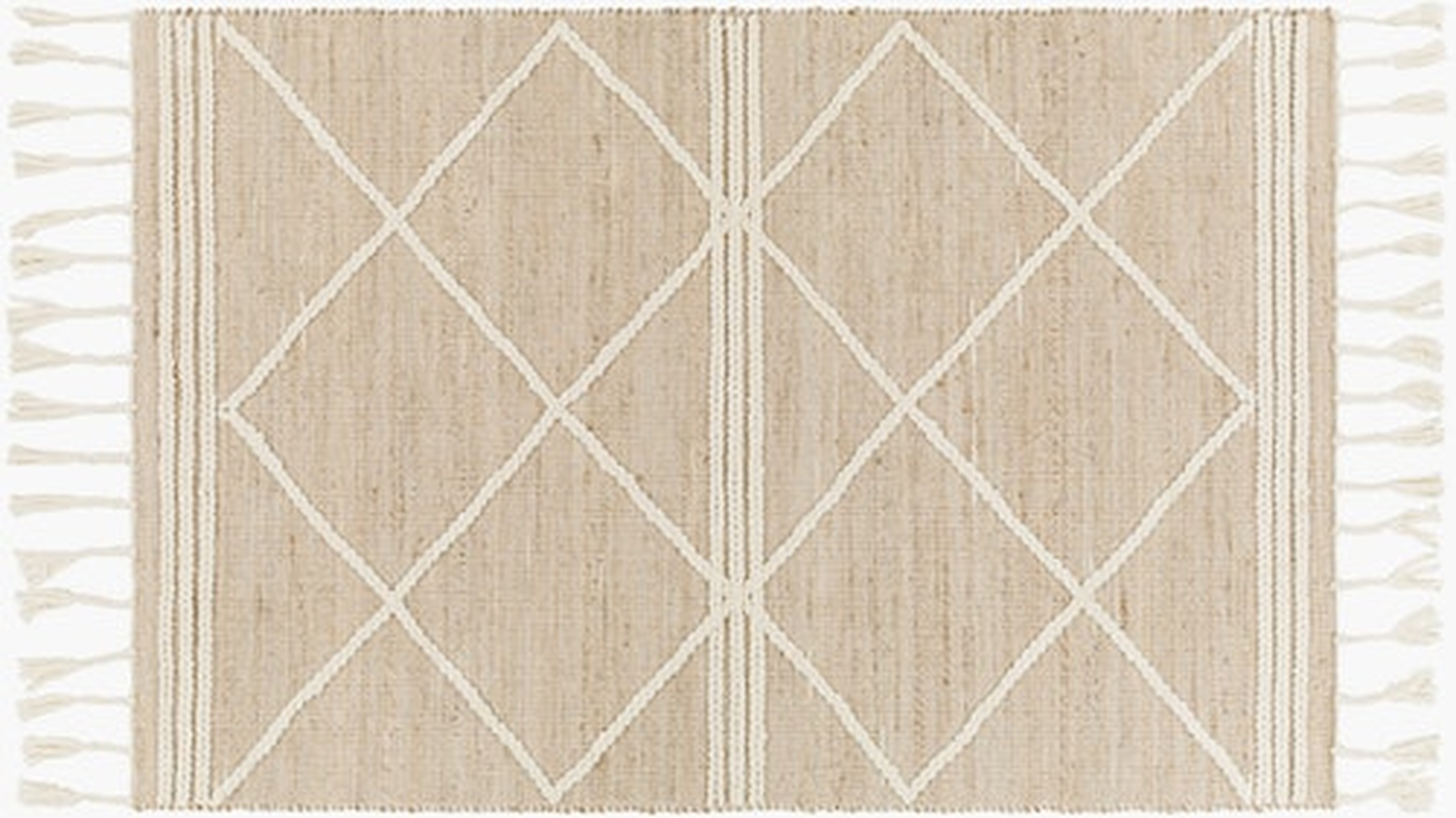 Lattice Jute Rug, Lattice Jute, 5' x 7'6" - The Inside