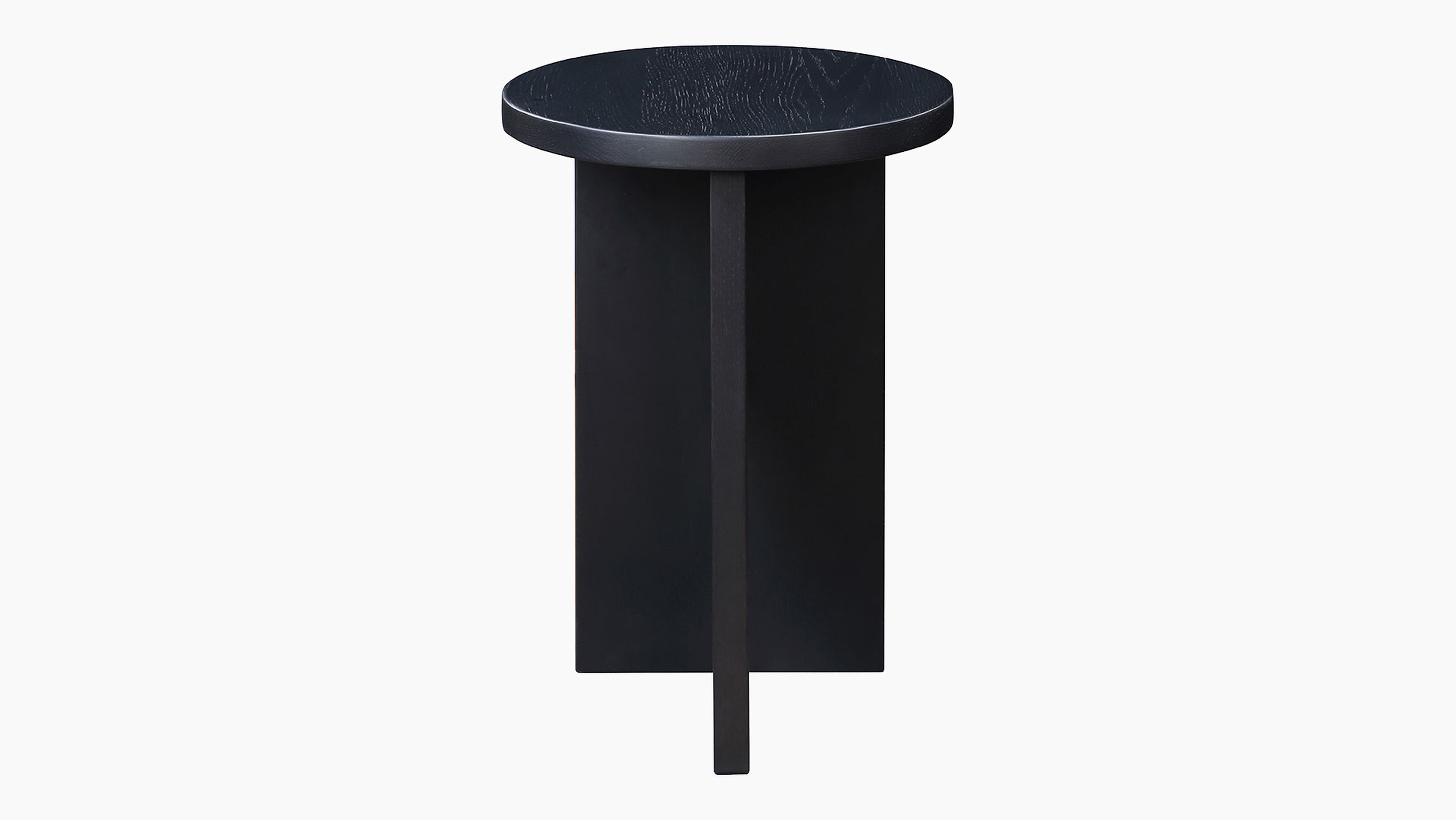Grace Accent Table, Solid Black Oak - The Inside