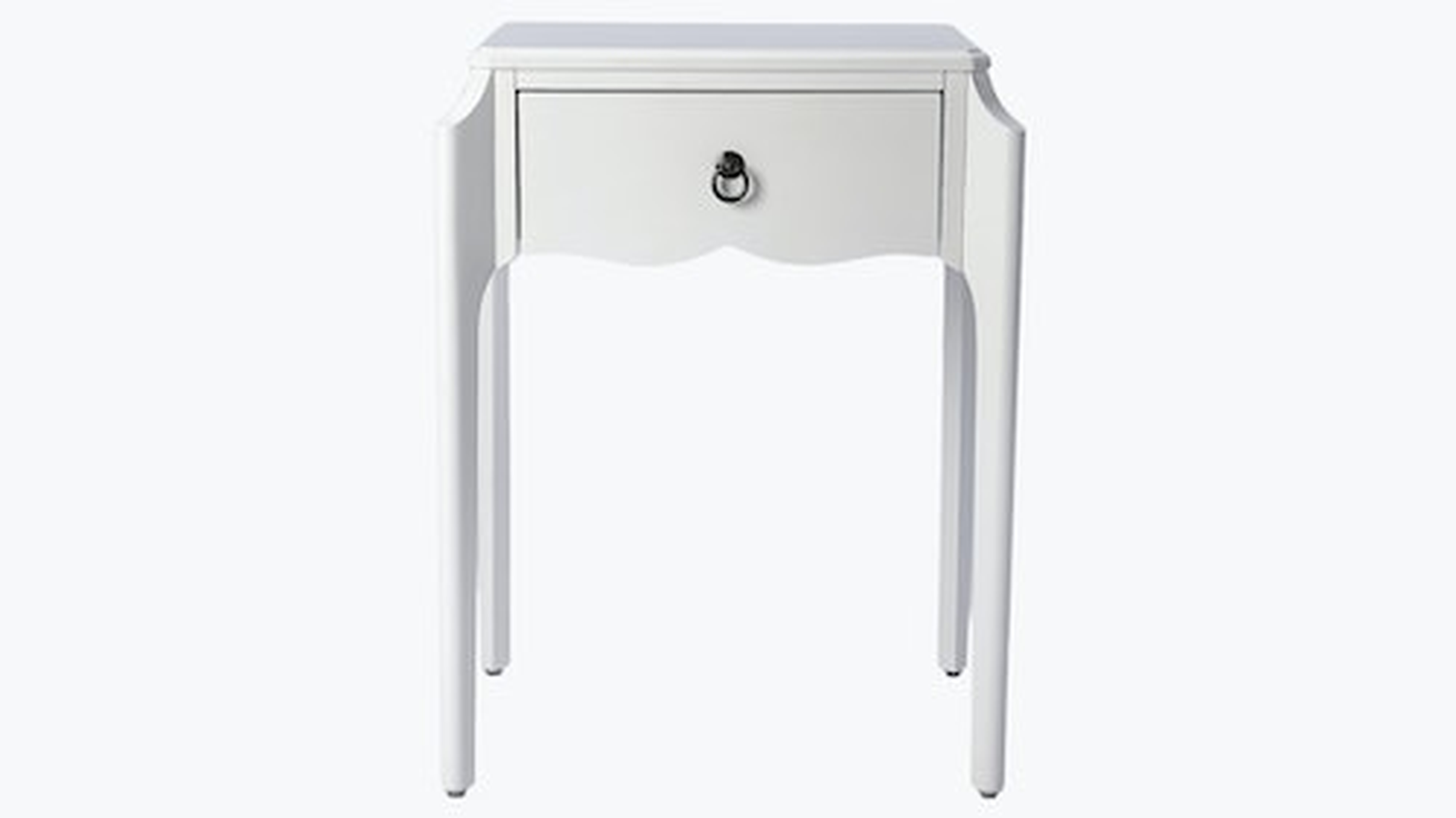 Elsie Nightstand | White Gloss - The Inside