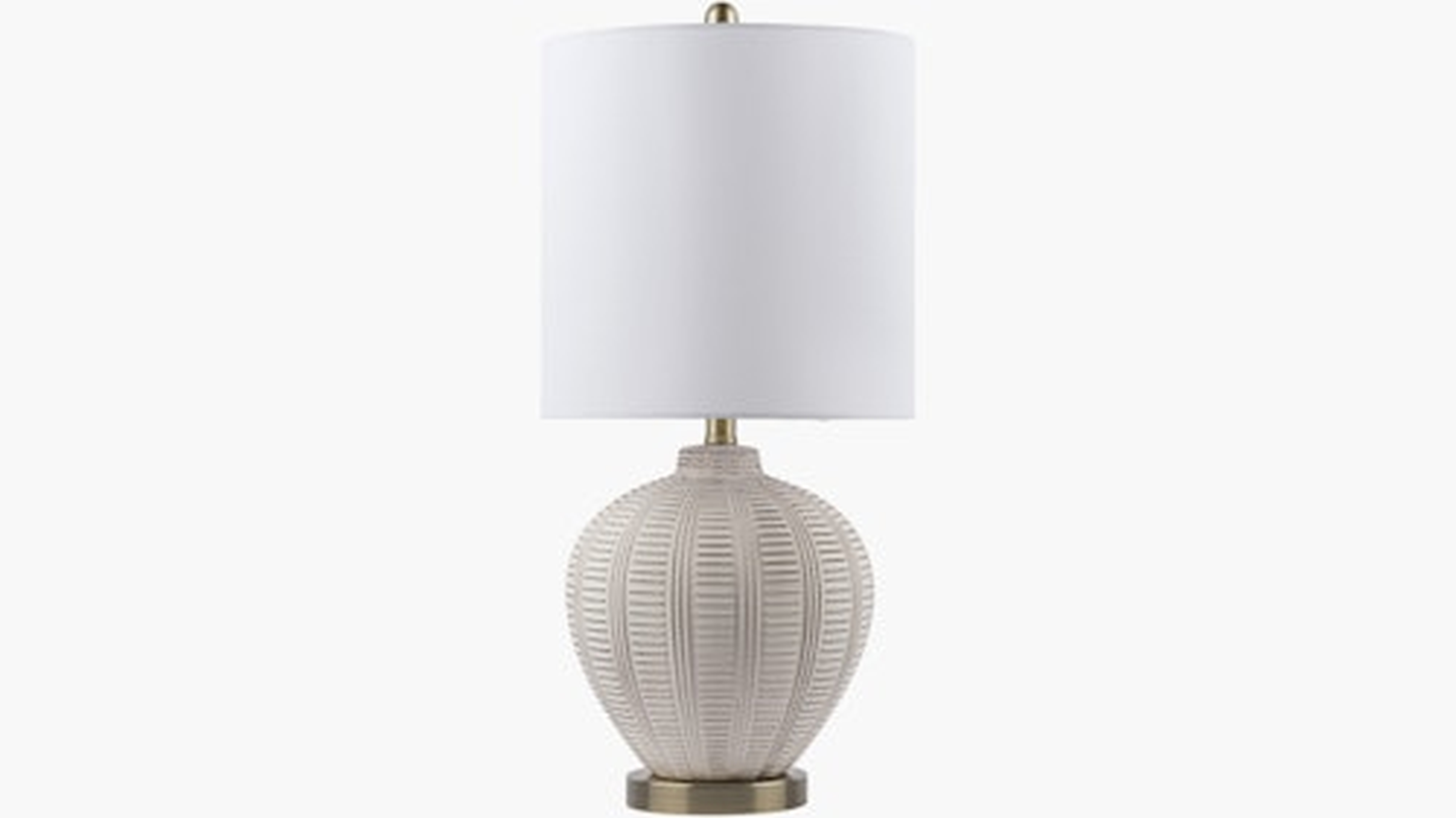 Bisque Table Lamp, Off White - The Inside