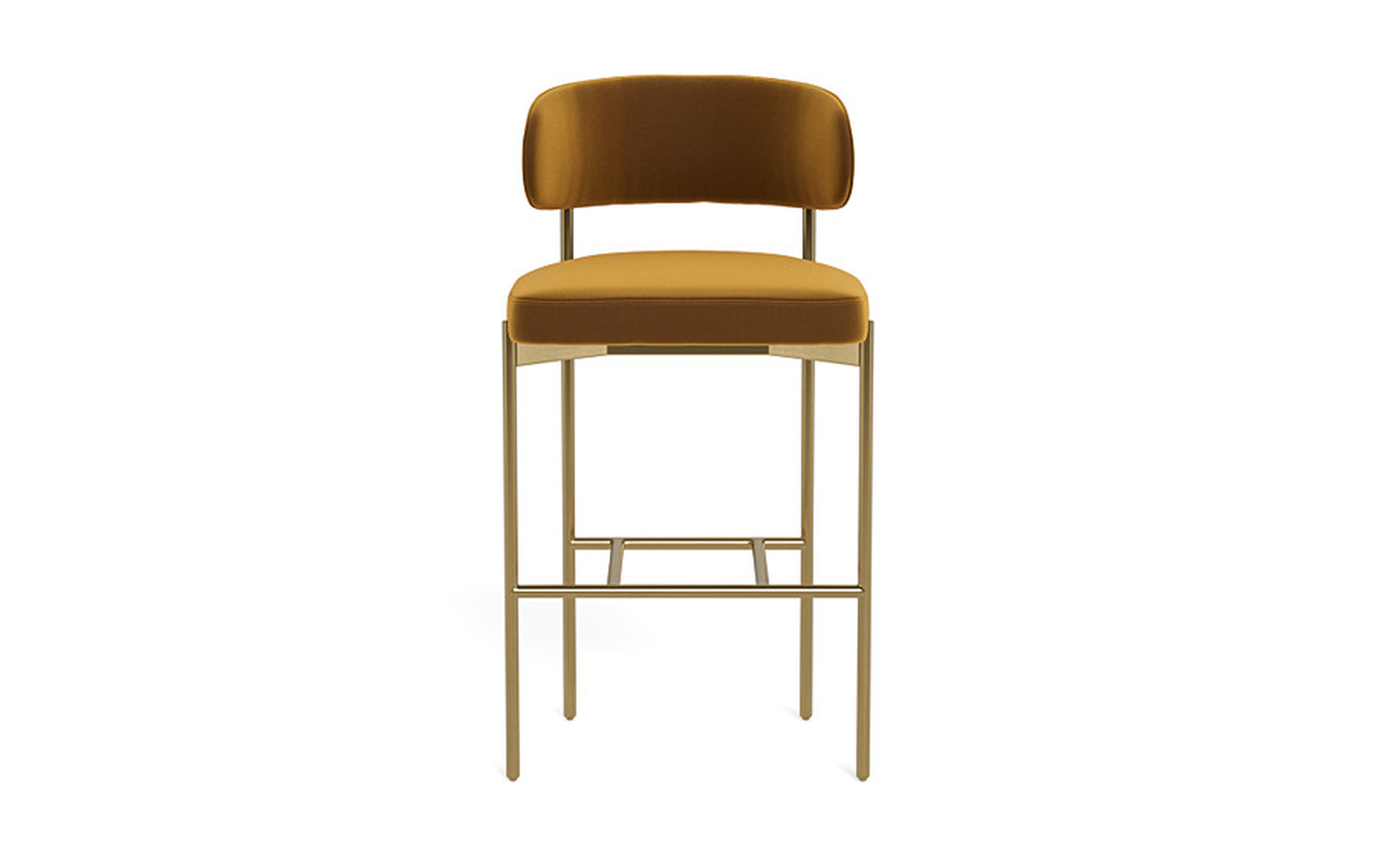 Hollis Metal Framed Upholstered Bar Stool - Interior Define