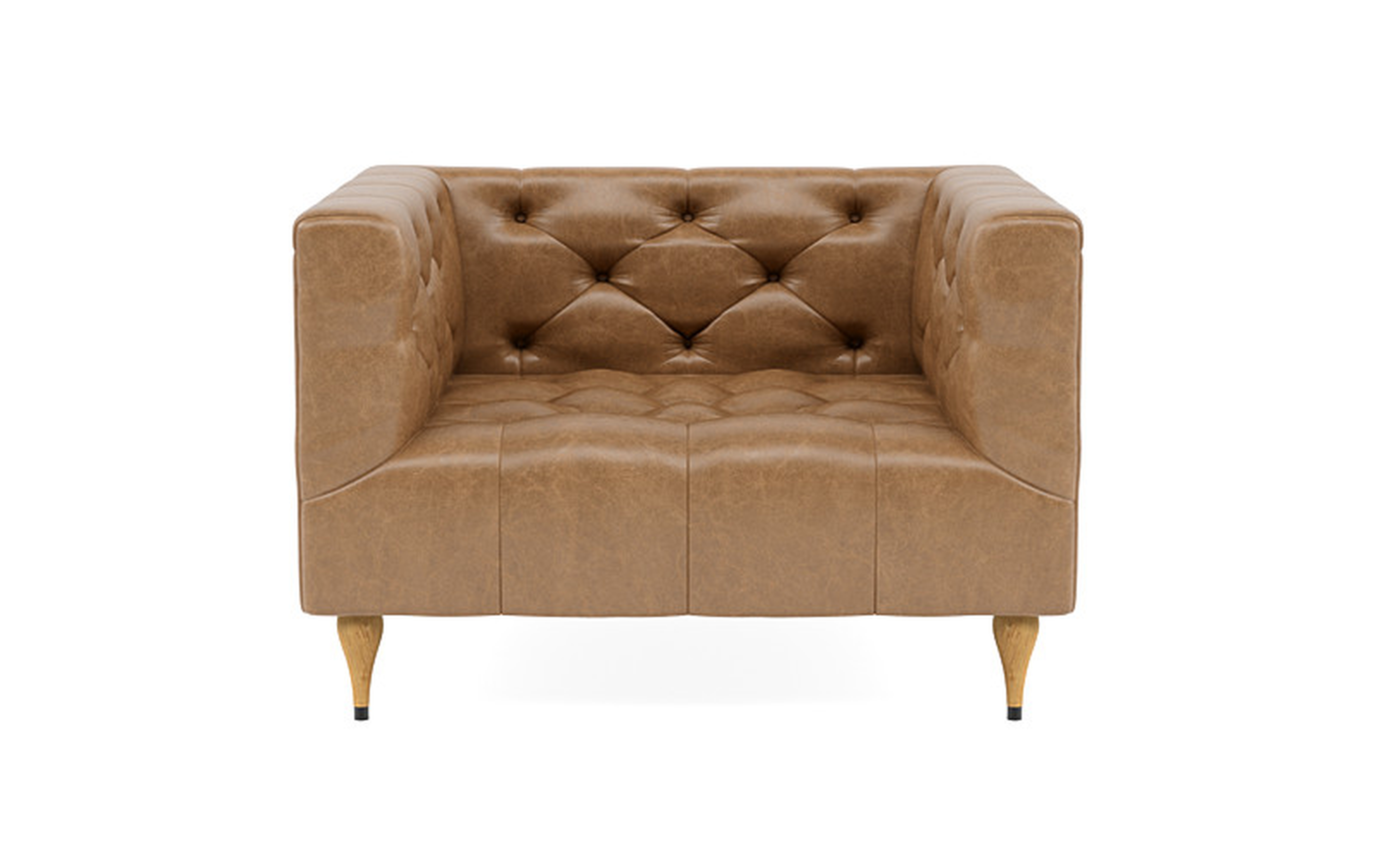 Ms. Chesterfield Leather Accent Chair by Apartment Therapy - Interior Define