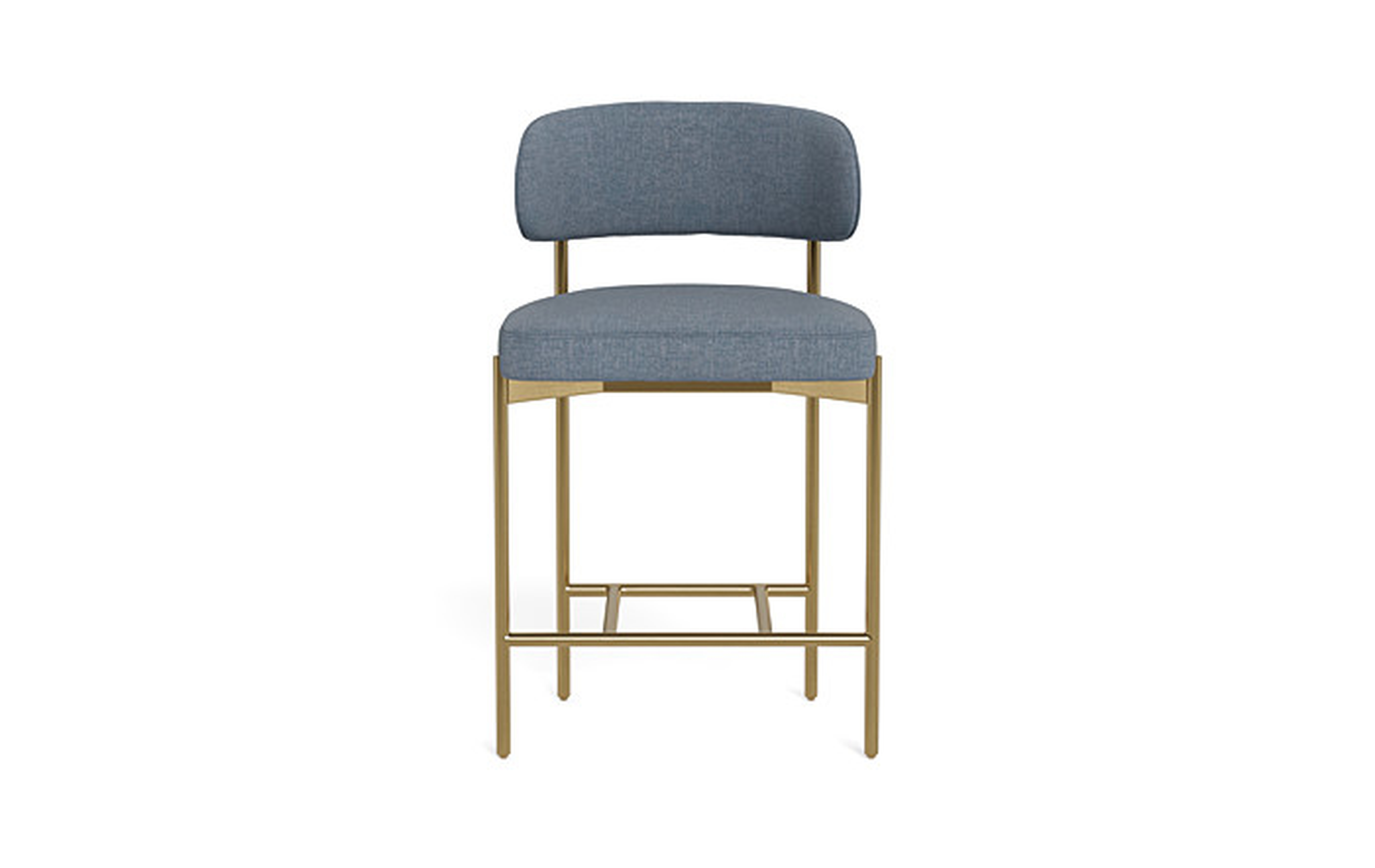 Hollis Metal Framed Upholstered Counter Stool - Interior Define