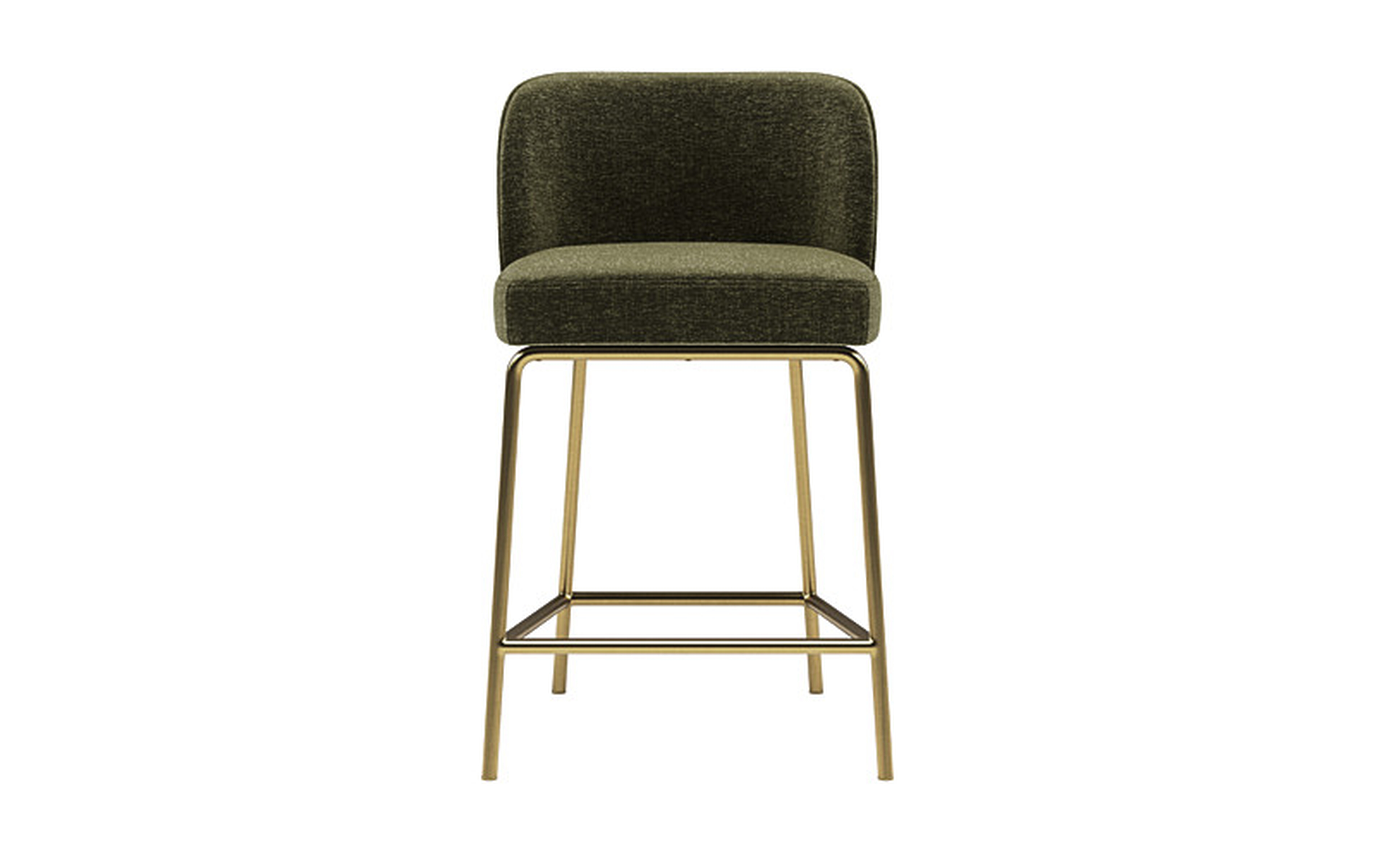 Graham Metal Framed Upholstered Counter Stool - Interior Define
