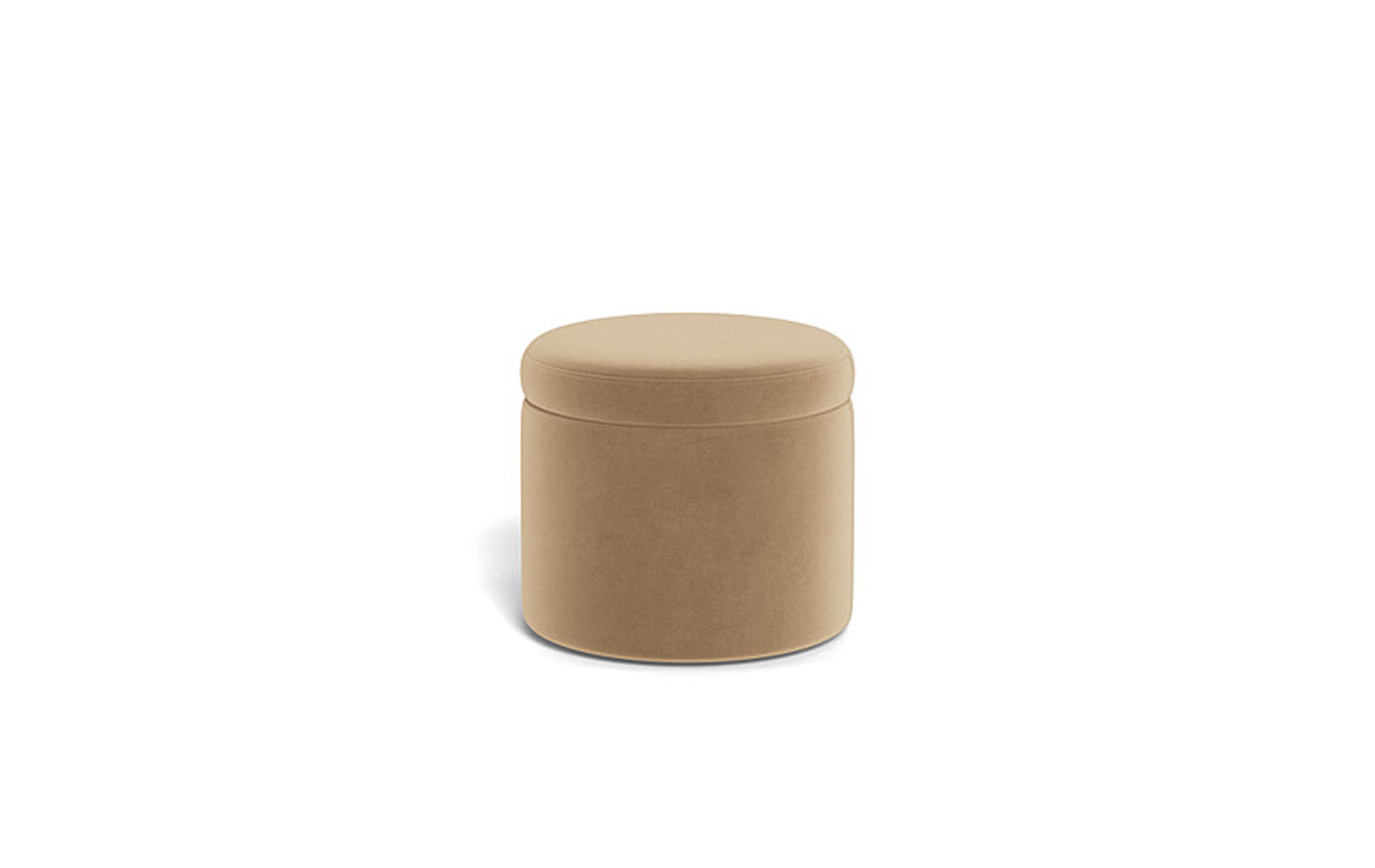 Colten Round Storage Stool Ottoman - Interior Define