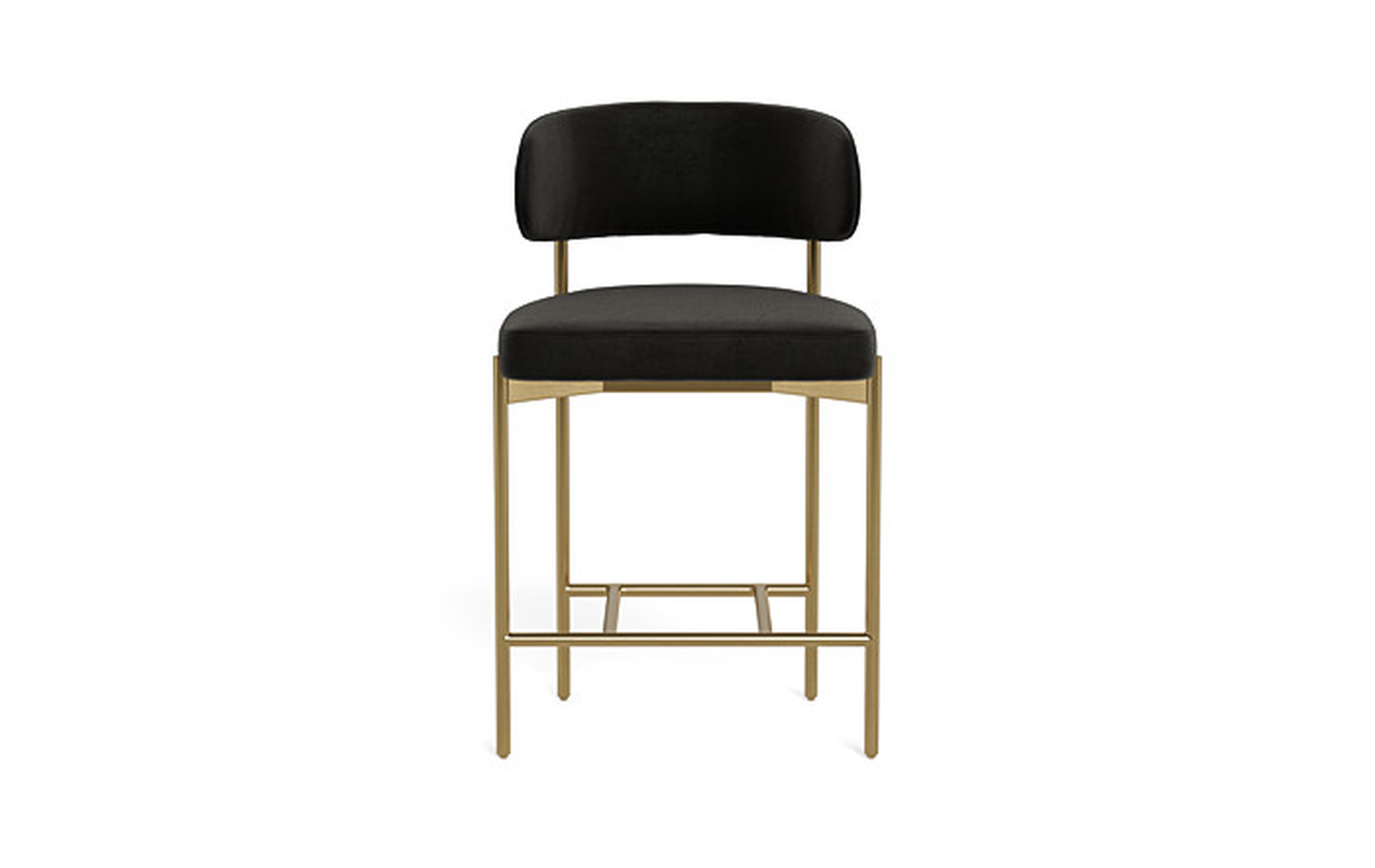 Hollis Metal Framed Upholstered Counter Stool - Interior Define