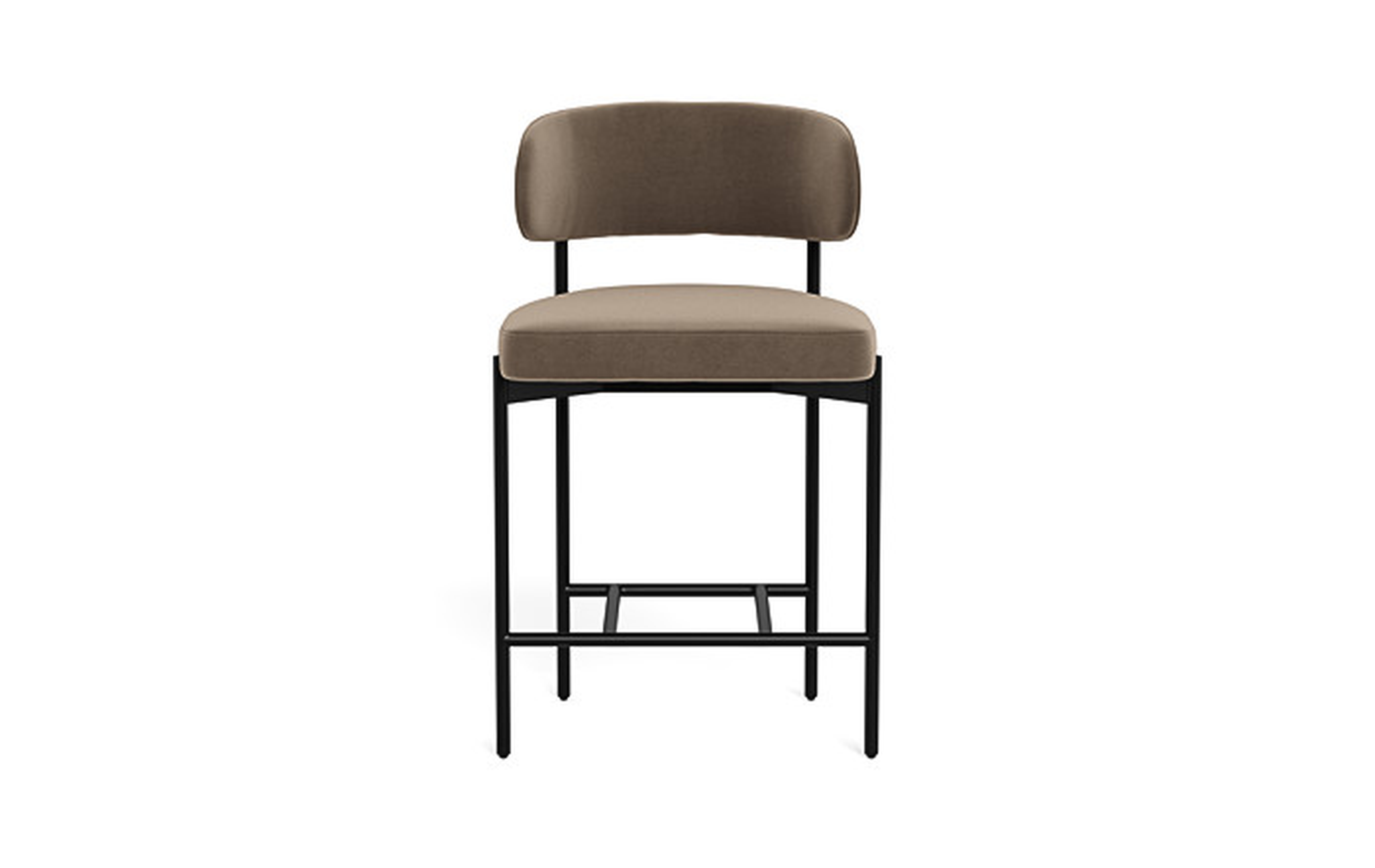Hollis Metal Framed Upholstered Counter Stool - Interior Define