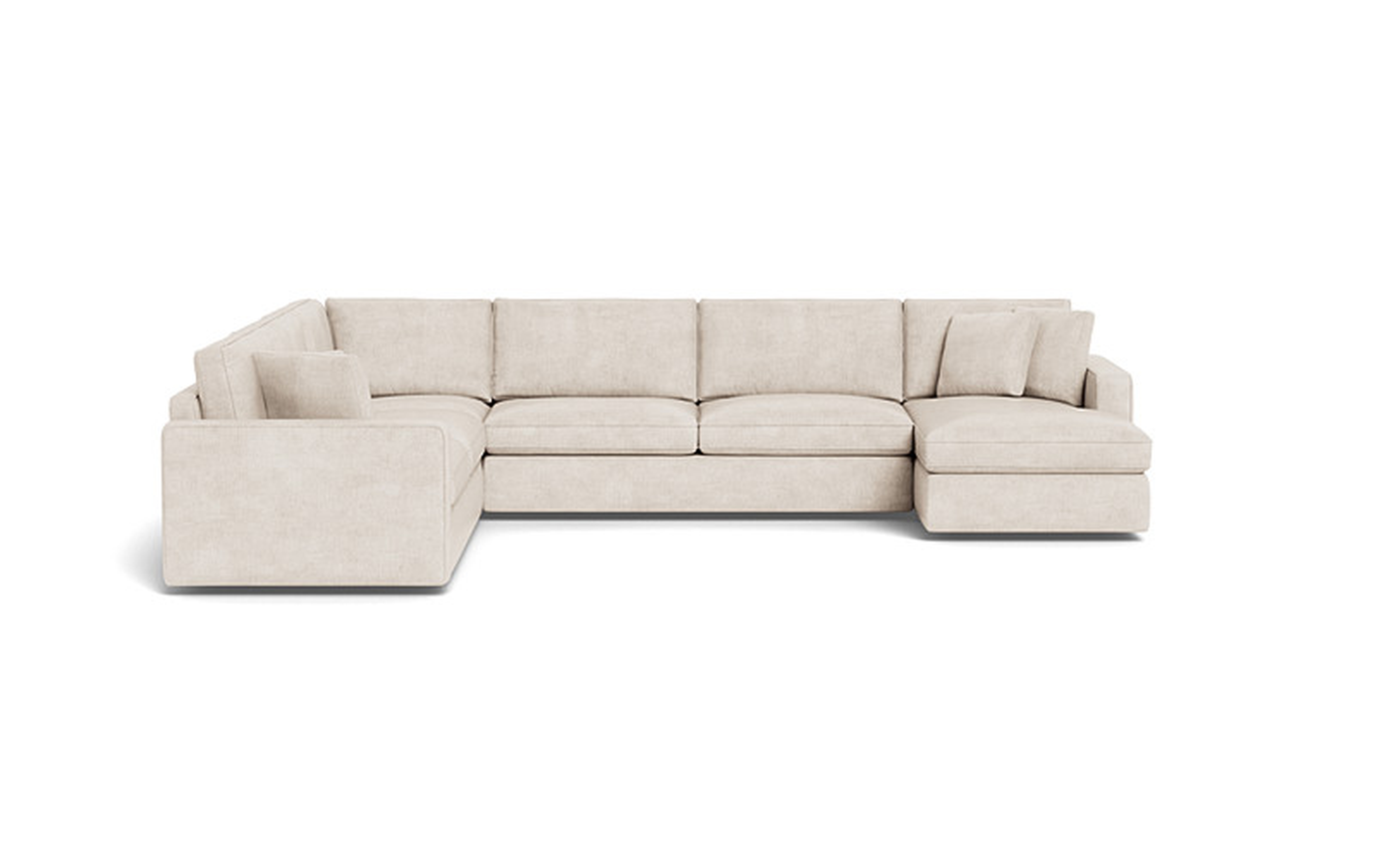 James 4-Piece 5-Seat Corner Chaise Sectional Right with Storage - Interior Define