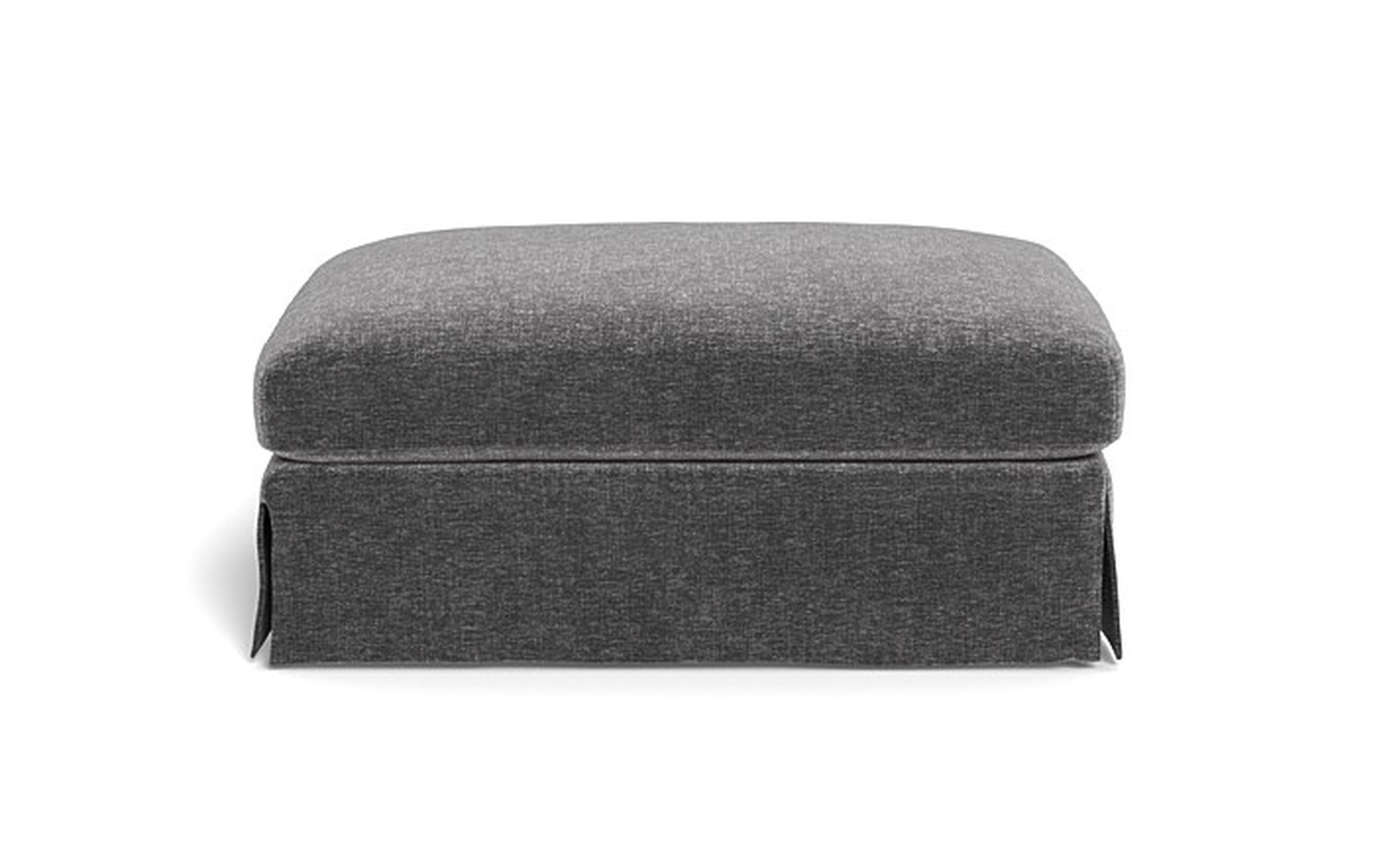 Maxwell Slipcovered Ottoman - Interior Define