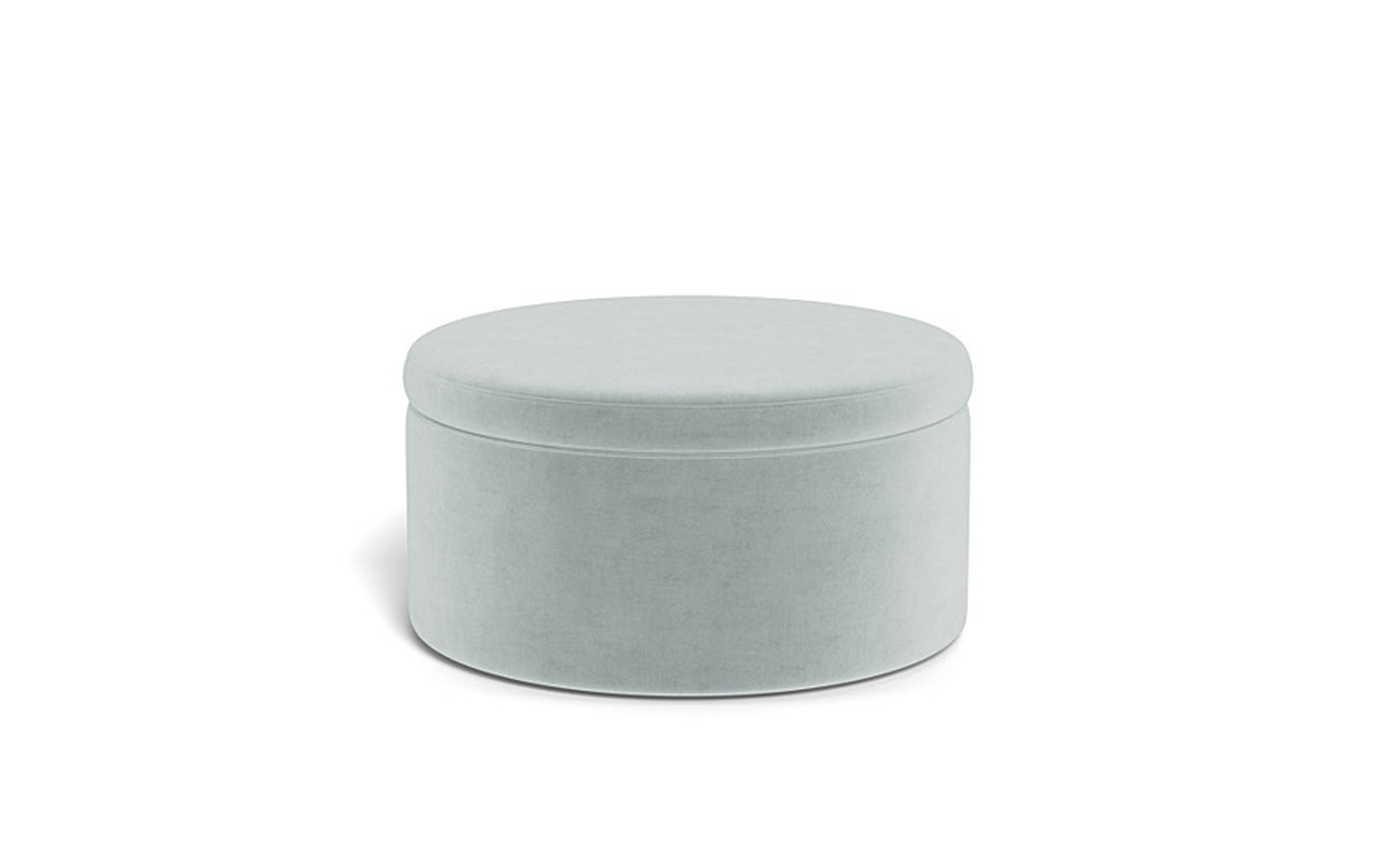 Colten Round Storage Coffee Table Ottoman - Interior Define