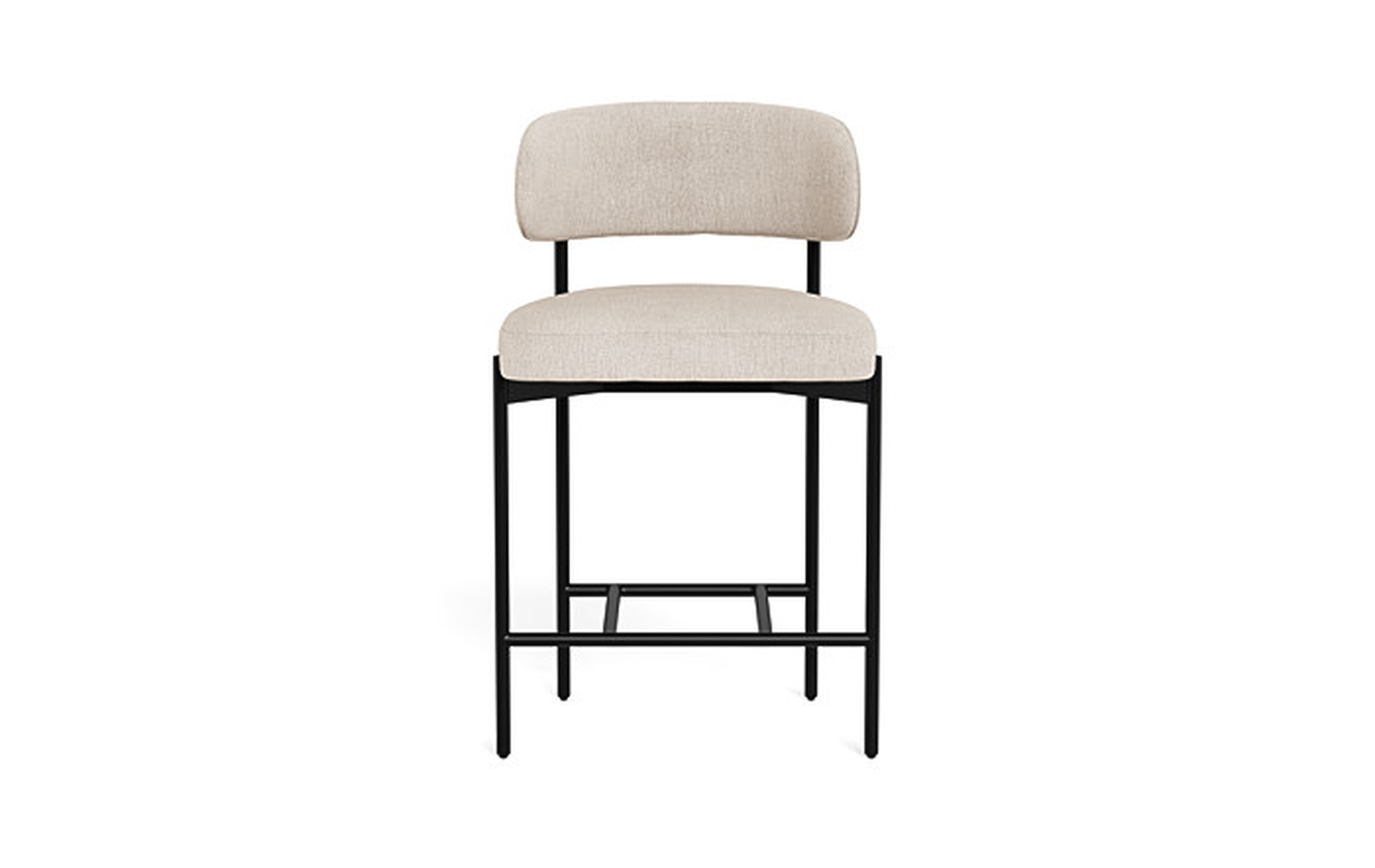 Hollis Metal Framed Upholstered Counter Stool - Interior Define