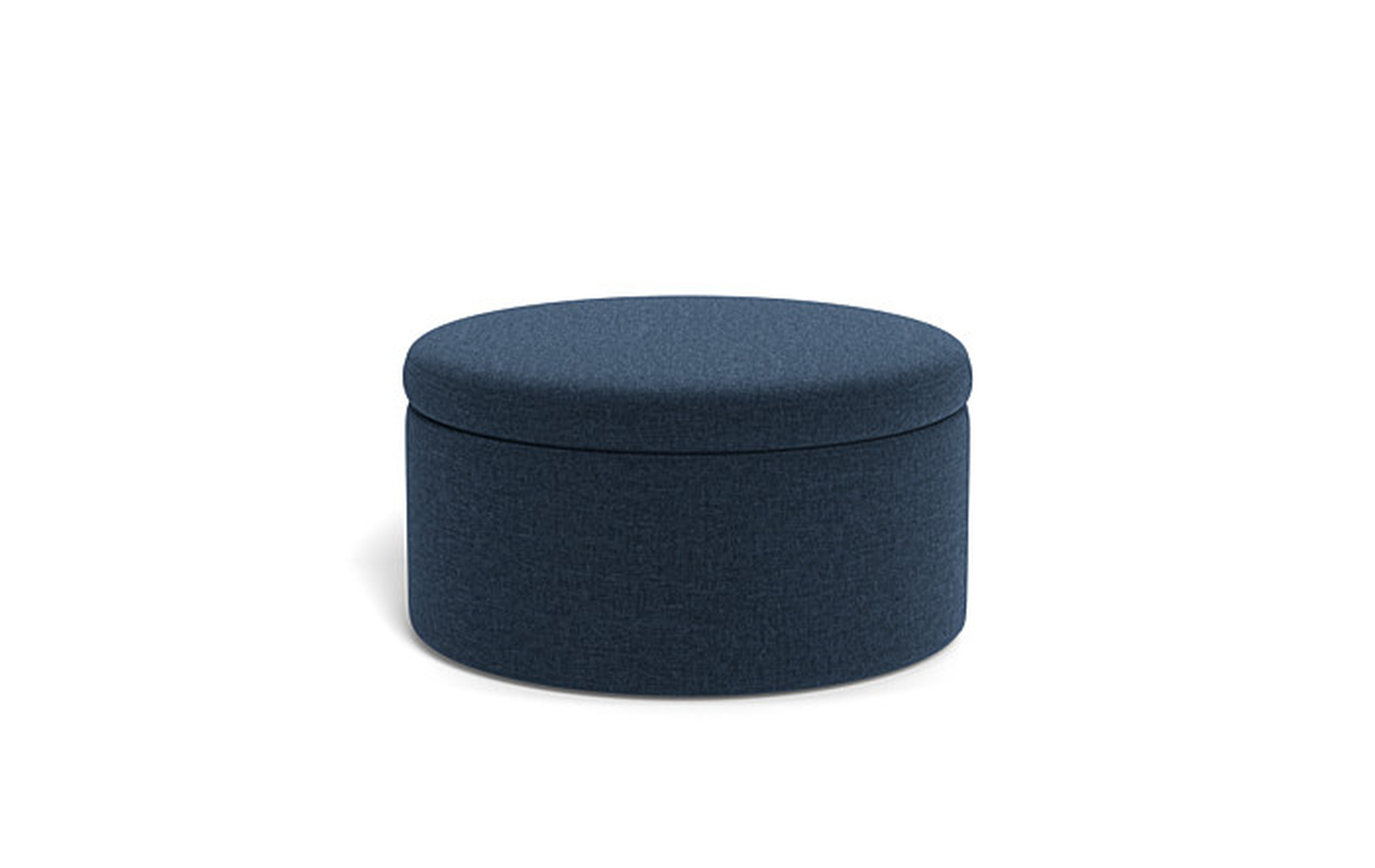 Colten Round Storage Coffee Table Ottoman - Interior Define