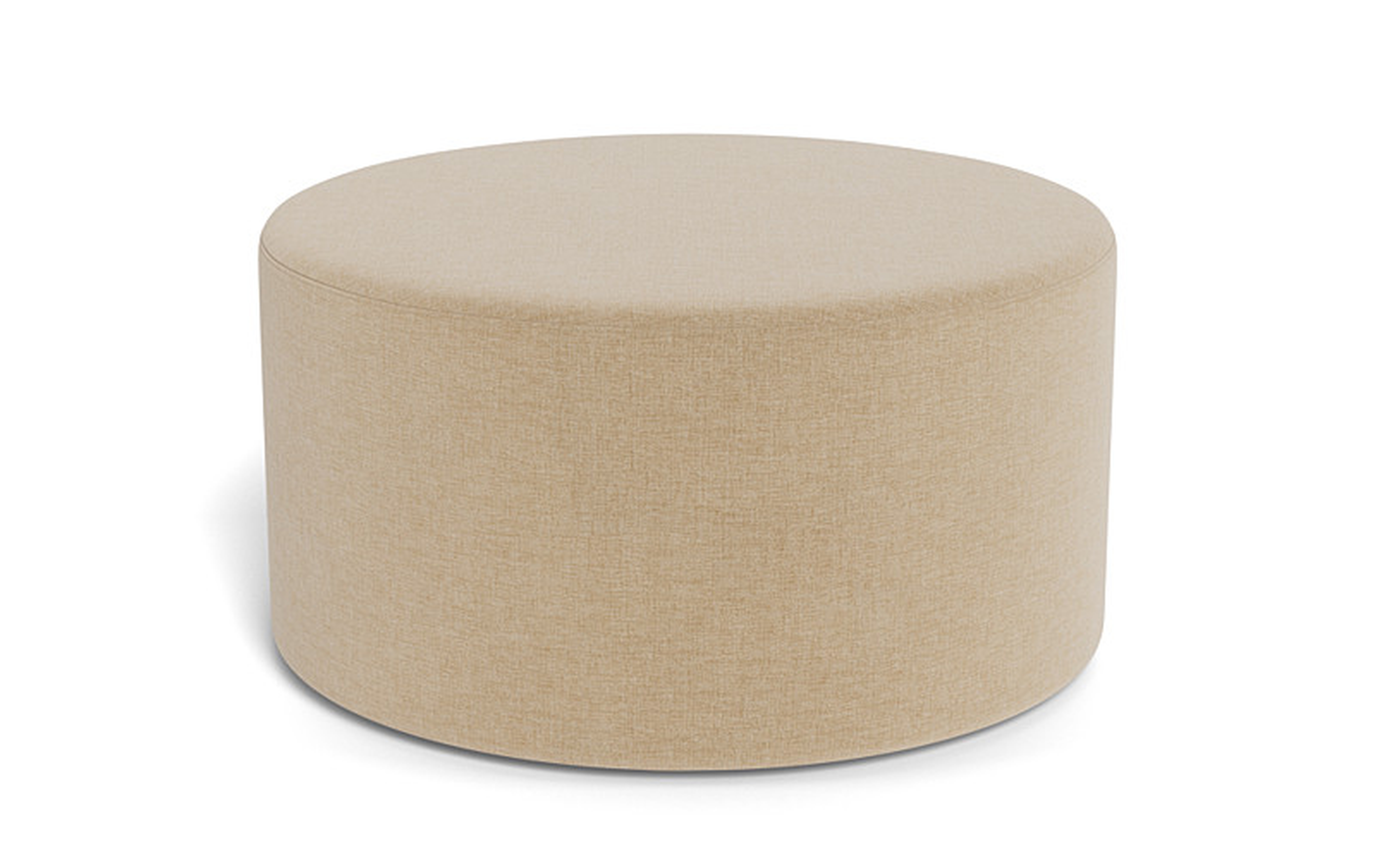 Colten Round Coffee Table Ottoman - Interior Define