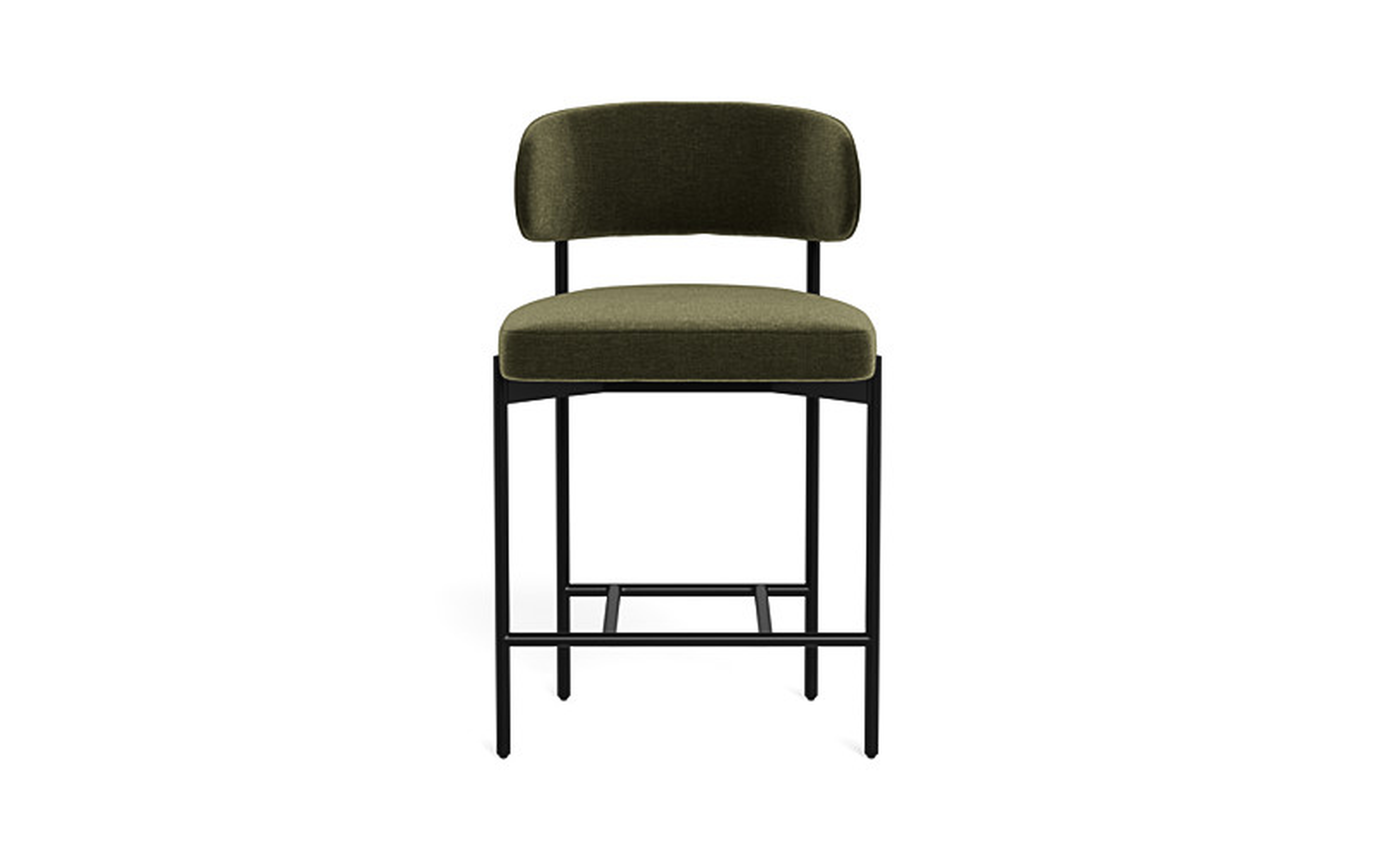 Hollis Metal Framed Upholstered Counter Stool - Interior Define