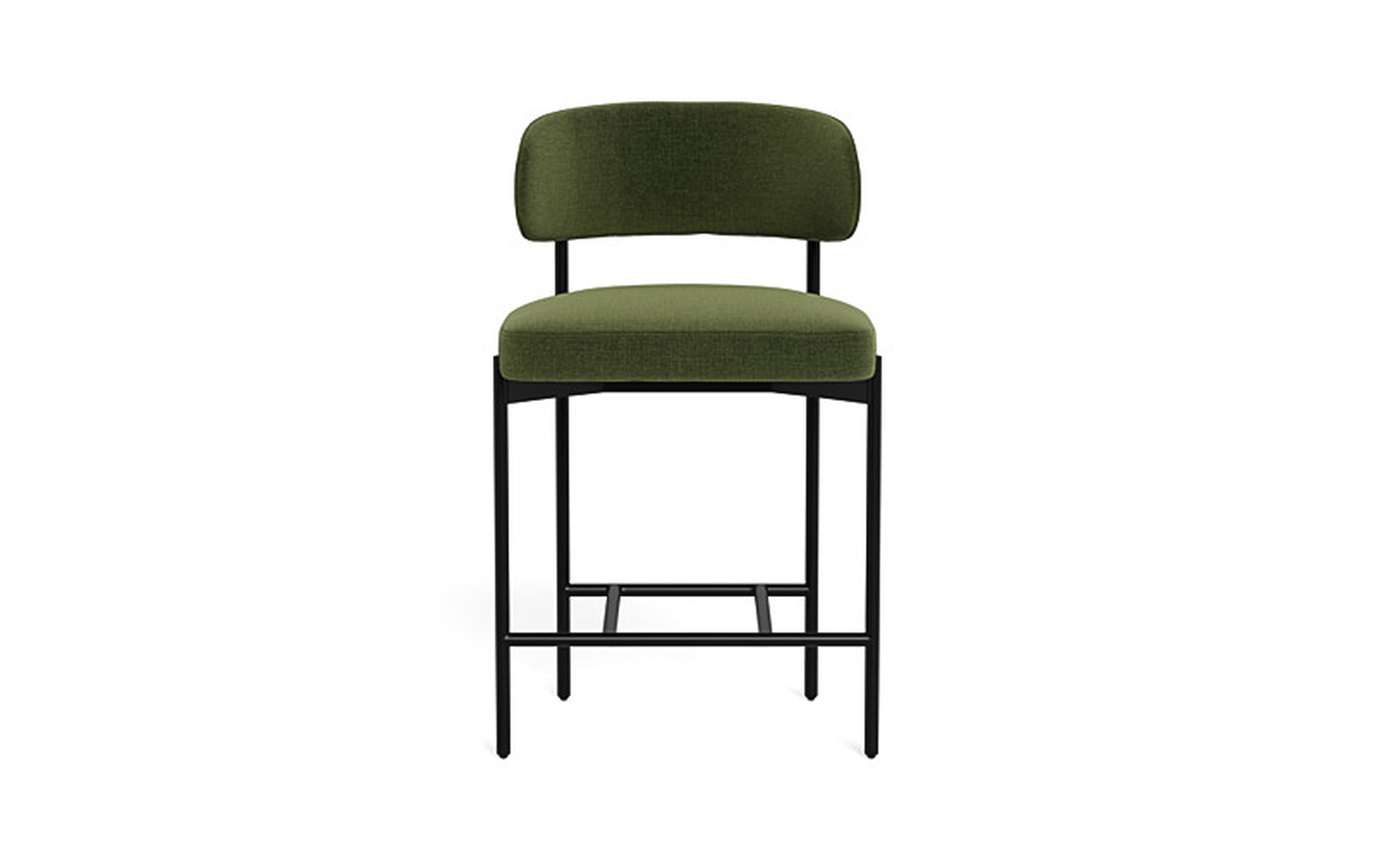 Hollis Metal Framed Upholstered Counter Stool - Interior Define