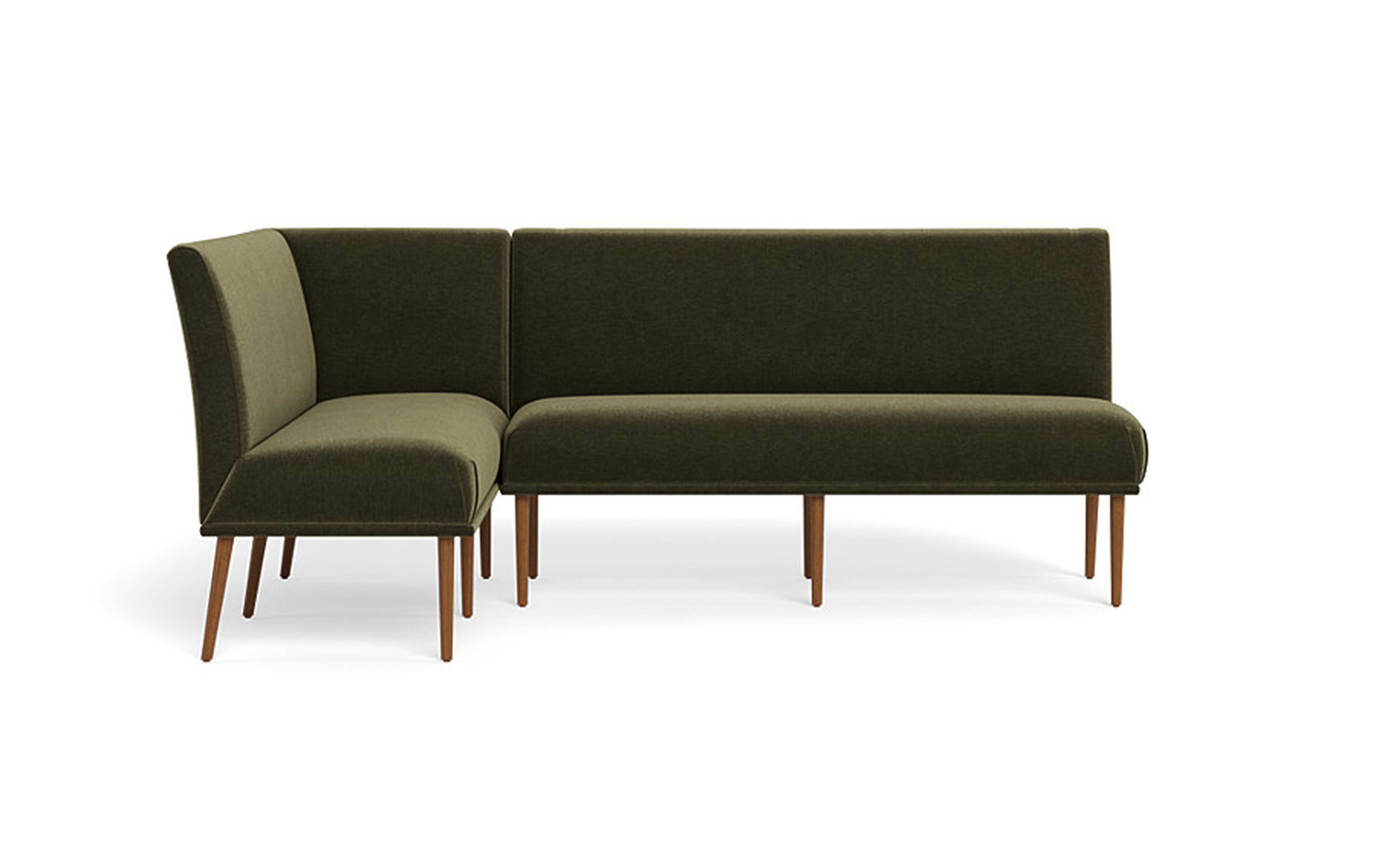 Dorian Upholstered Left Banquette with No Tufting - Interior Define
