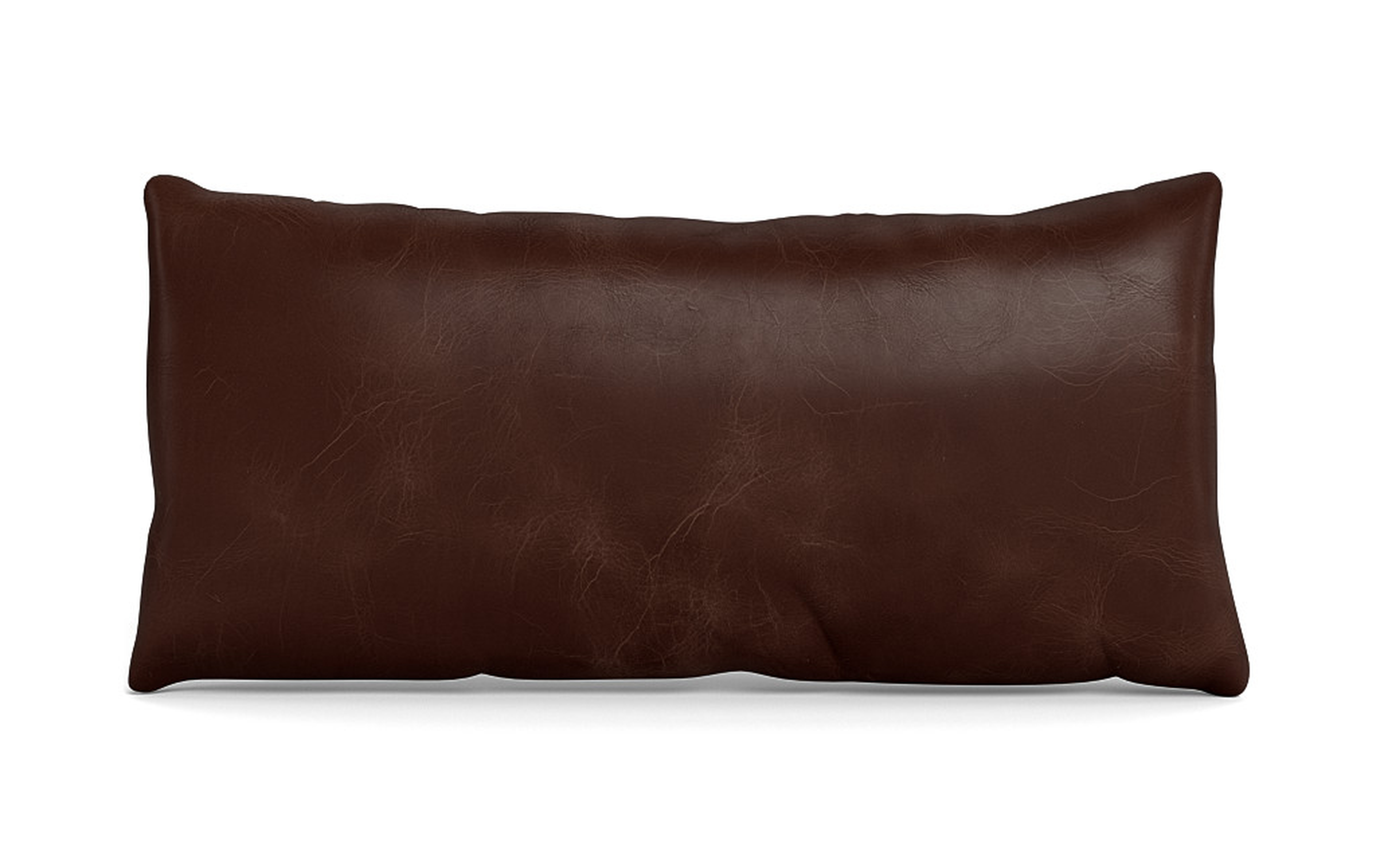 Throw Pillows Leather 14 x 30" Lumbar" - Interior Define