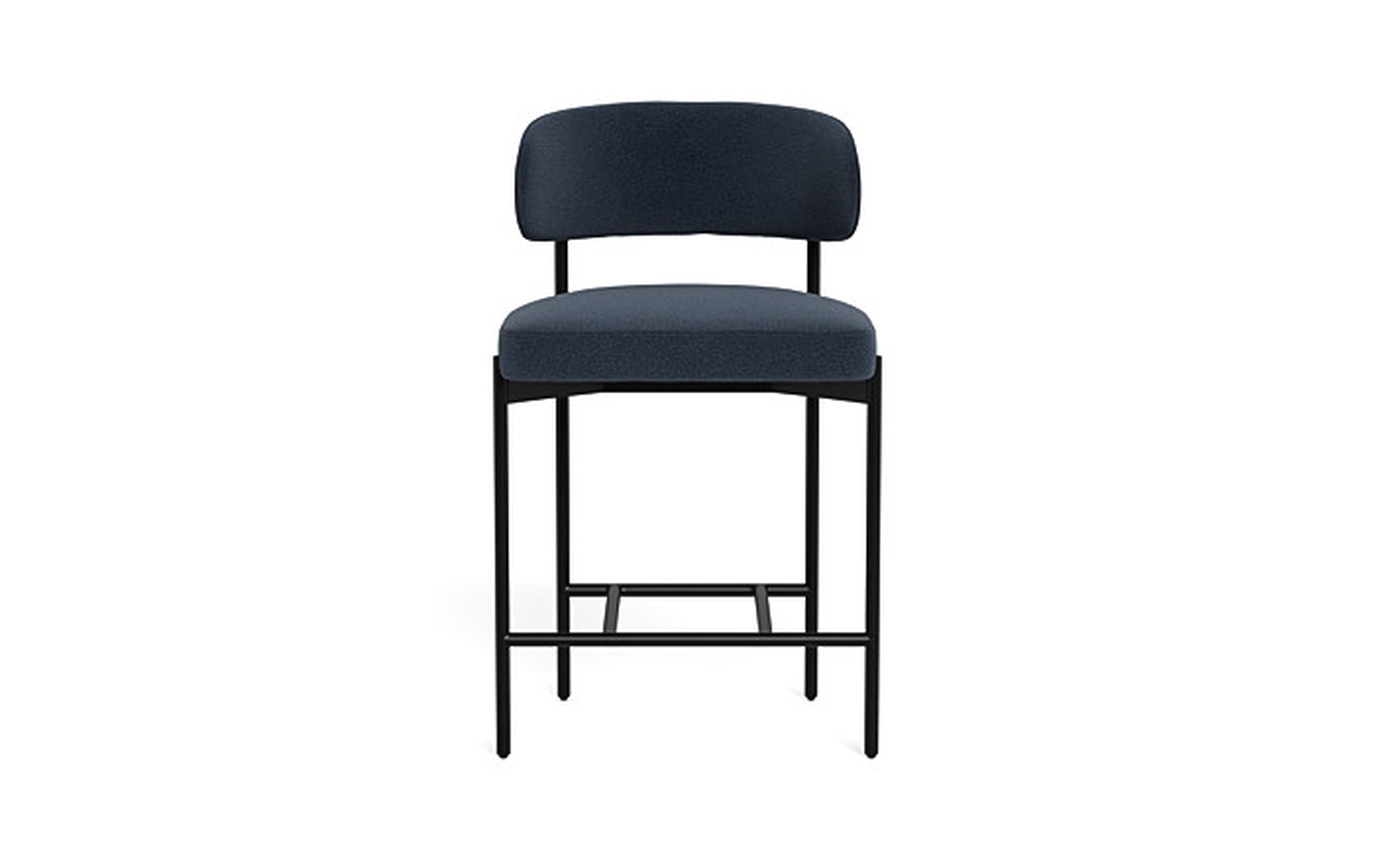 Hollis Metal Framed Upholstered Counter Stool - Interior Define