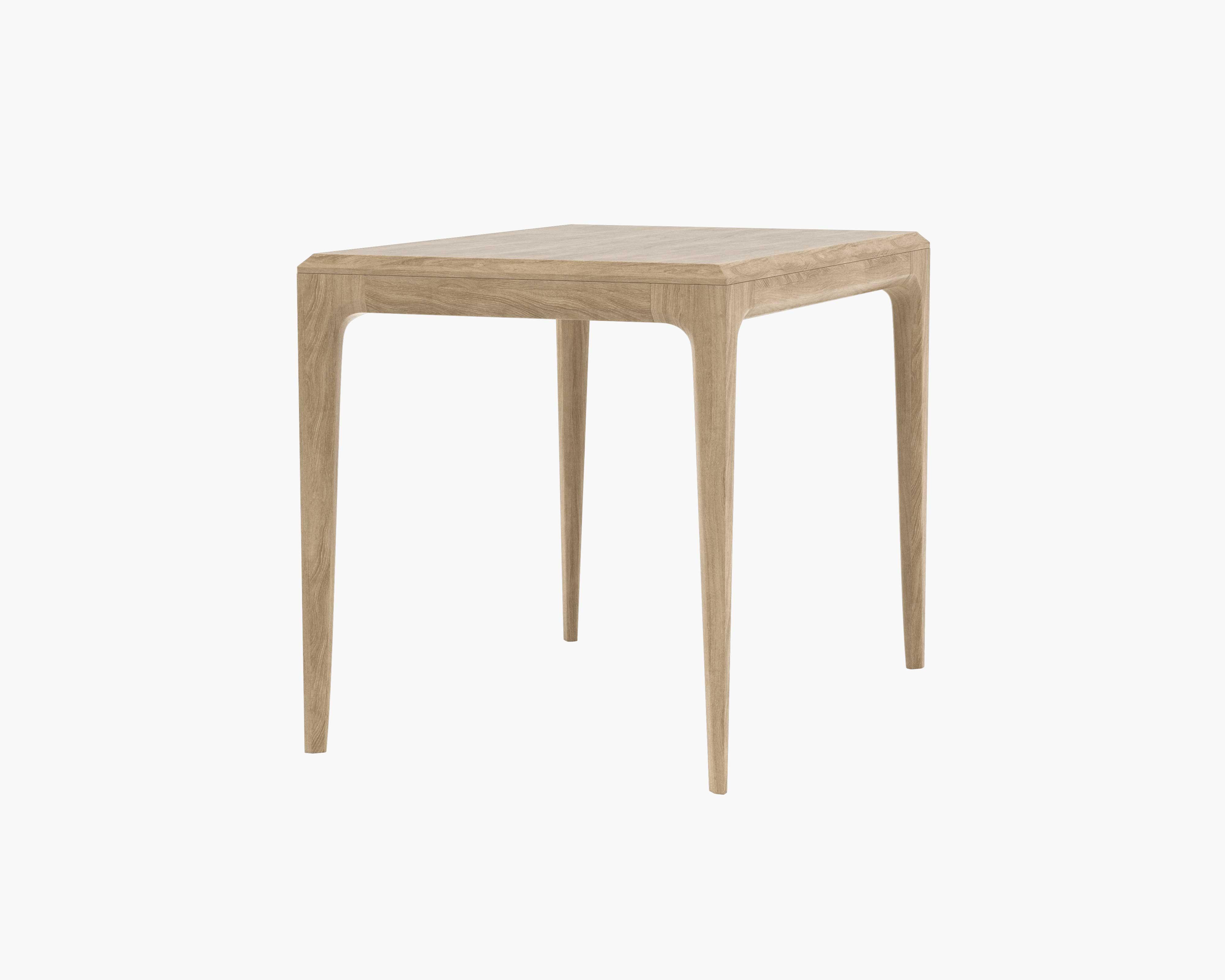 Linden White Wash Oak Side table - Interior Define