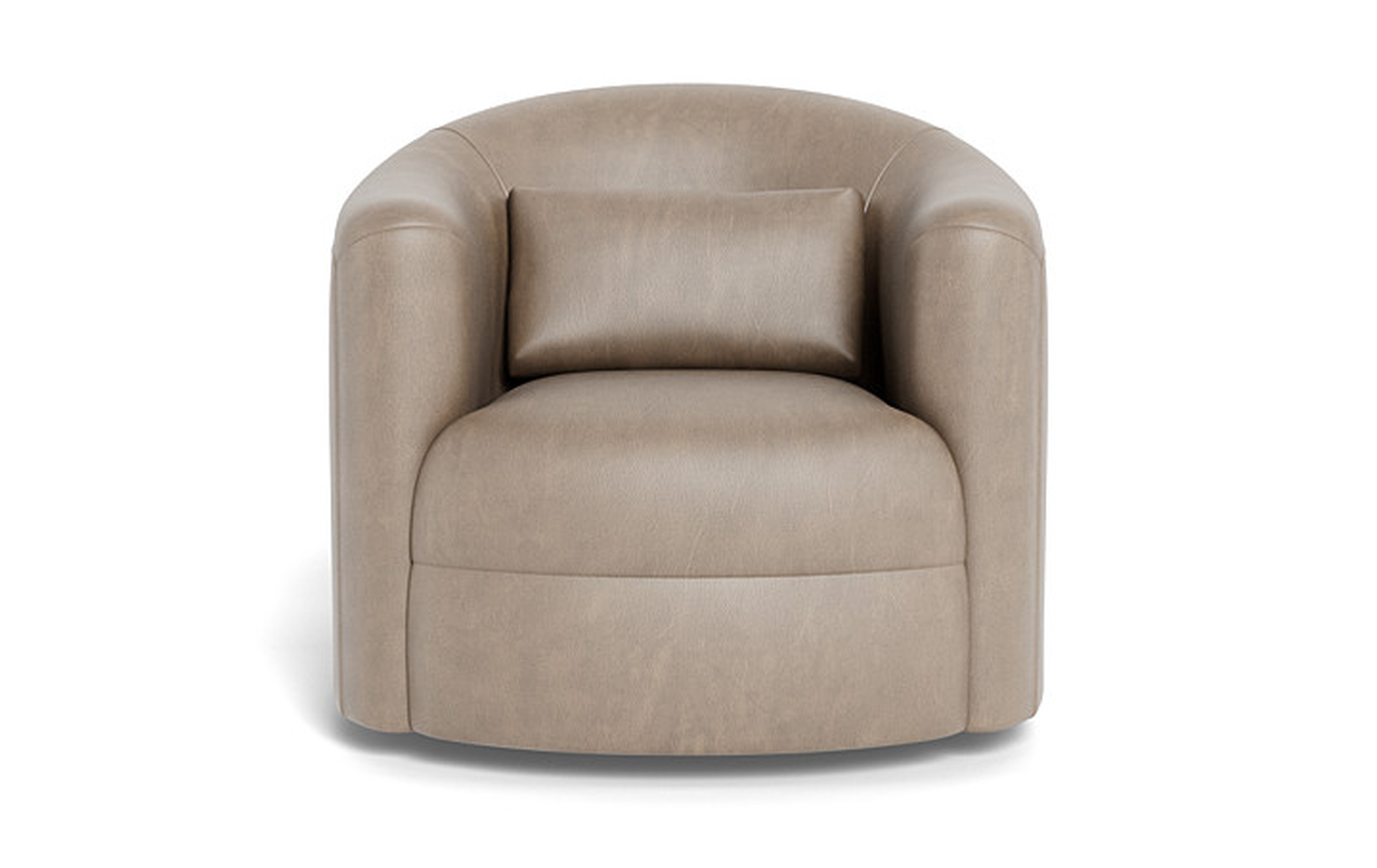 Fiona Leather Swivel Chair - Interior Define