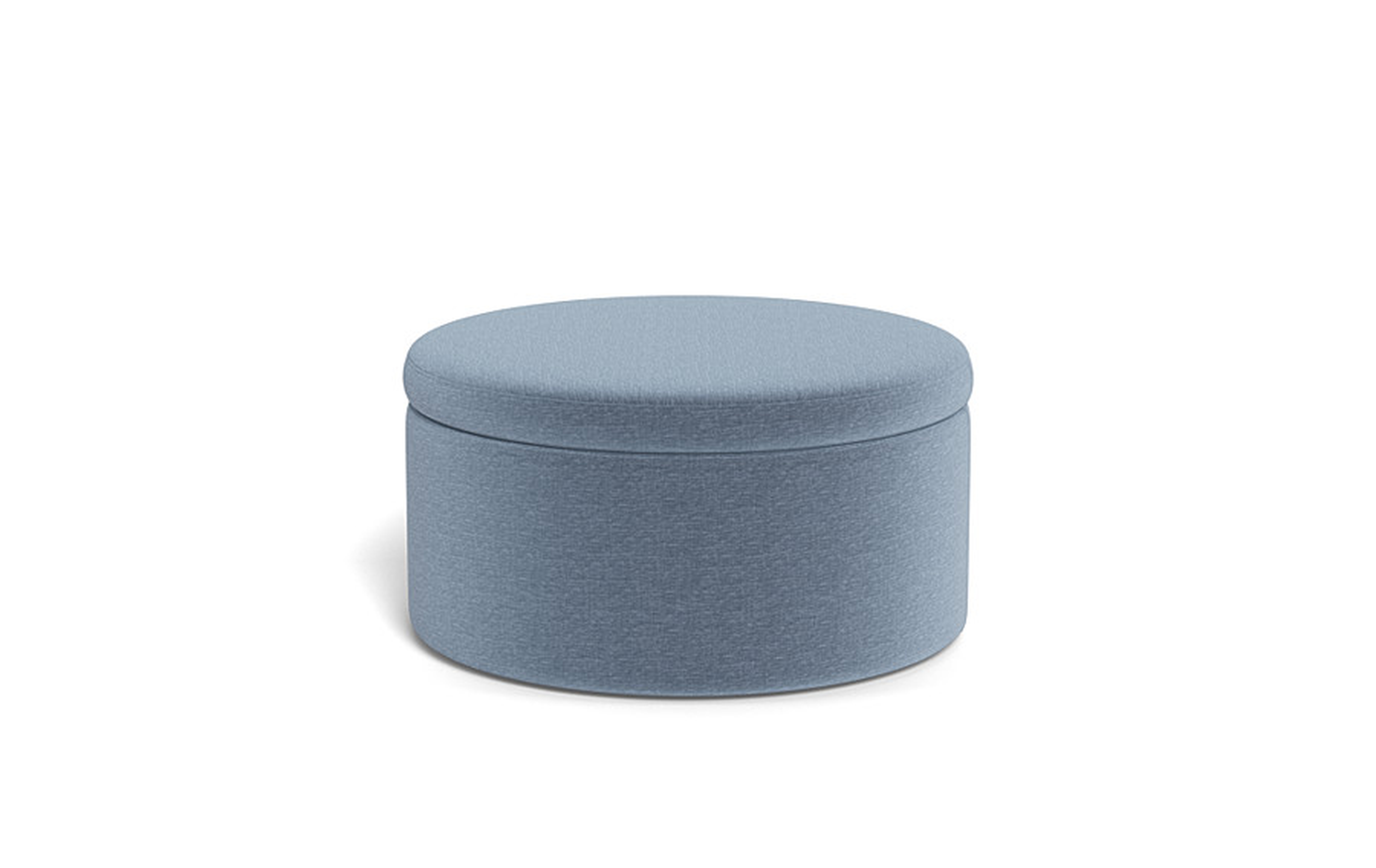 Colten Round Storage Coffee Table Ottoman - Interior Define
